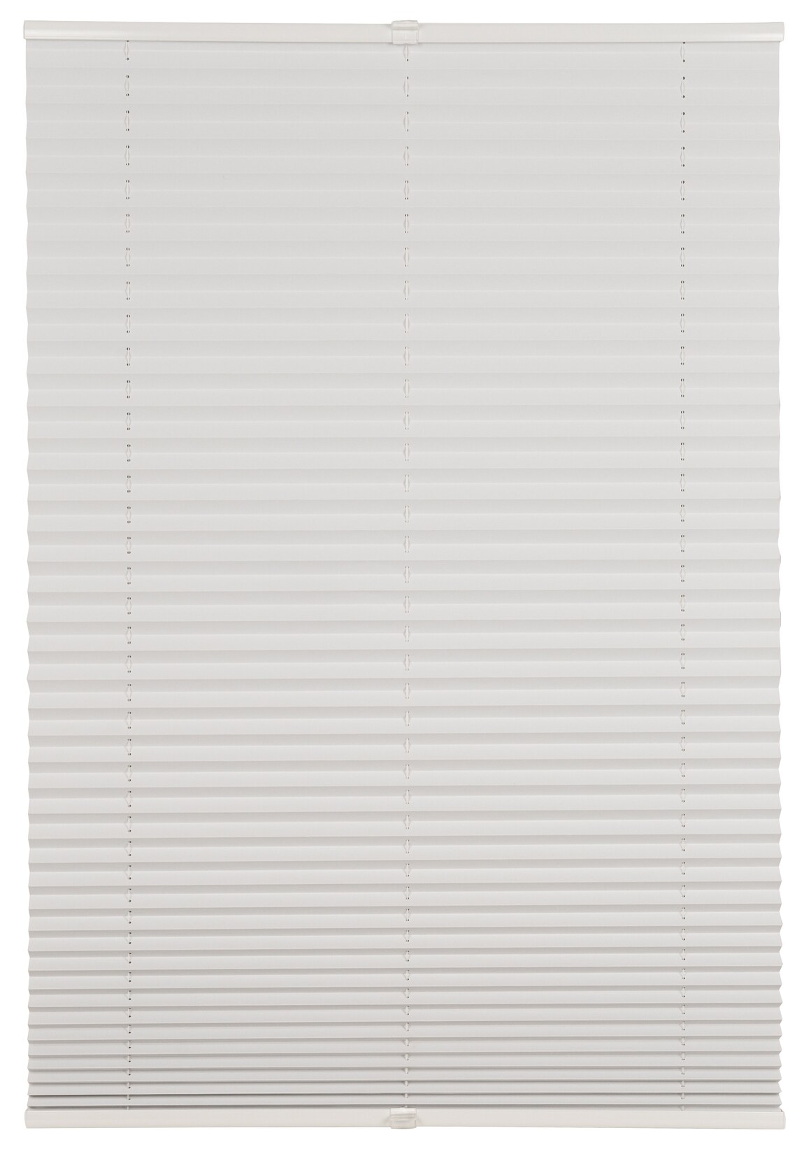 Ondeco Plissee weiß verdunkelnd weiß mit Klemmträger Sonnenschutz Lichtschutz Klemmfix Farbe: weiss, Größe: 120x130 cm