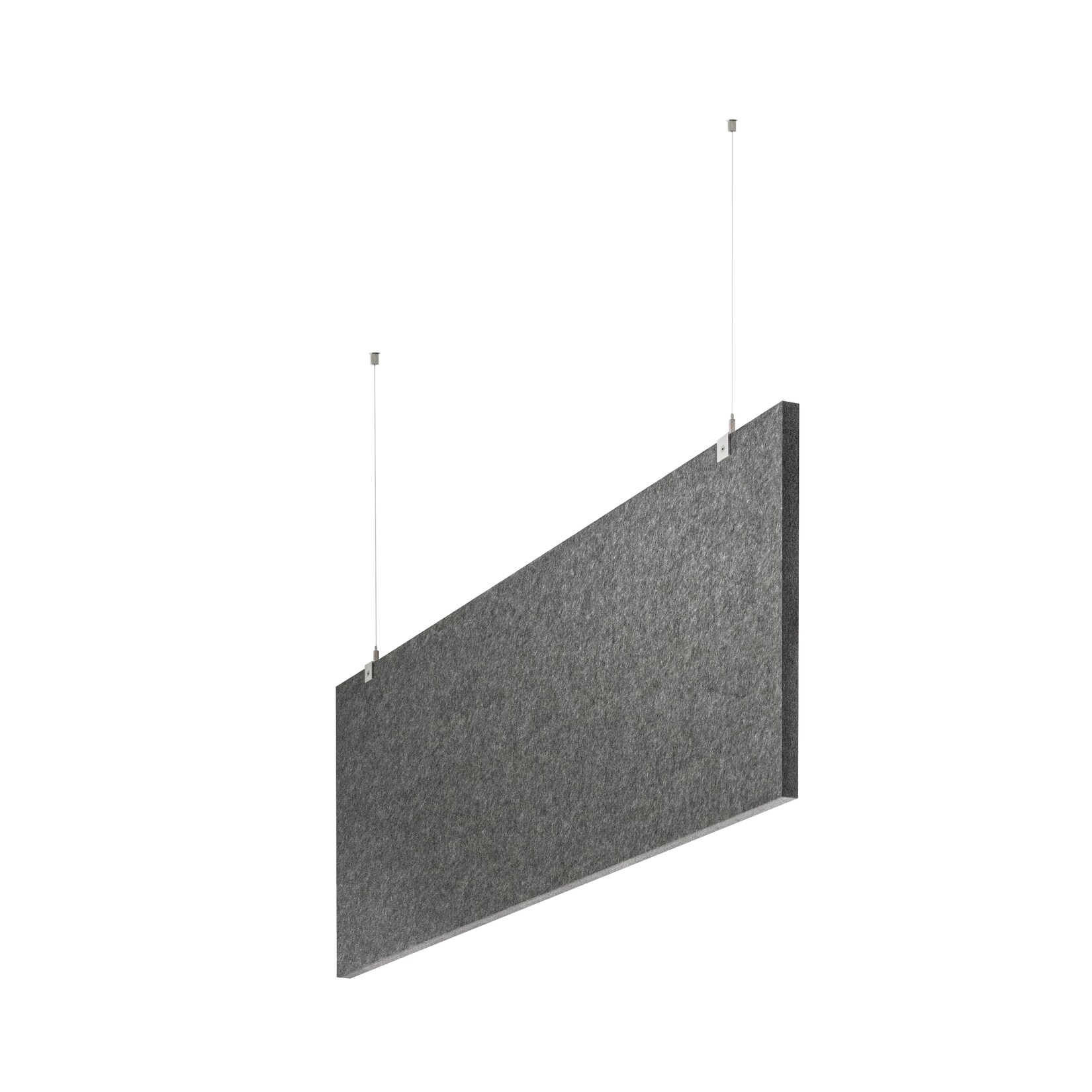 baffel-Set - Deckenträger Farbe: grau, Größe: 100x75x2,5cm