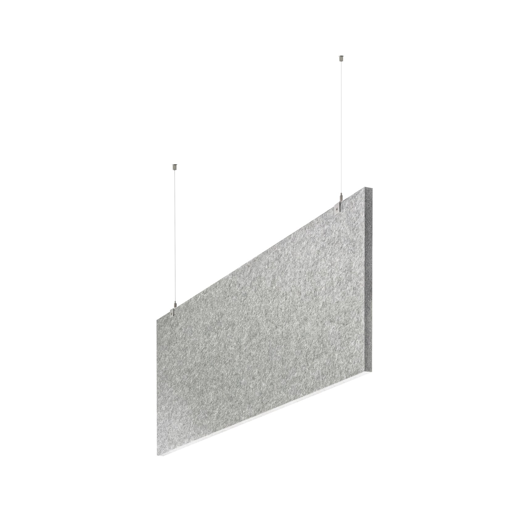 baffel-Set - Deckenträger Farbe: lichtgrau, Größe: 150x75x2,5cm