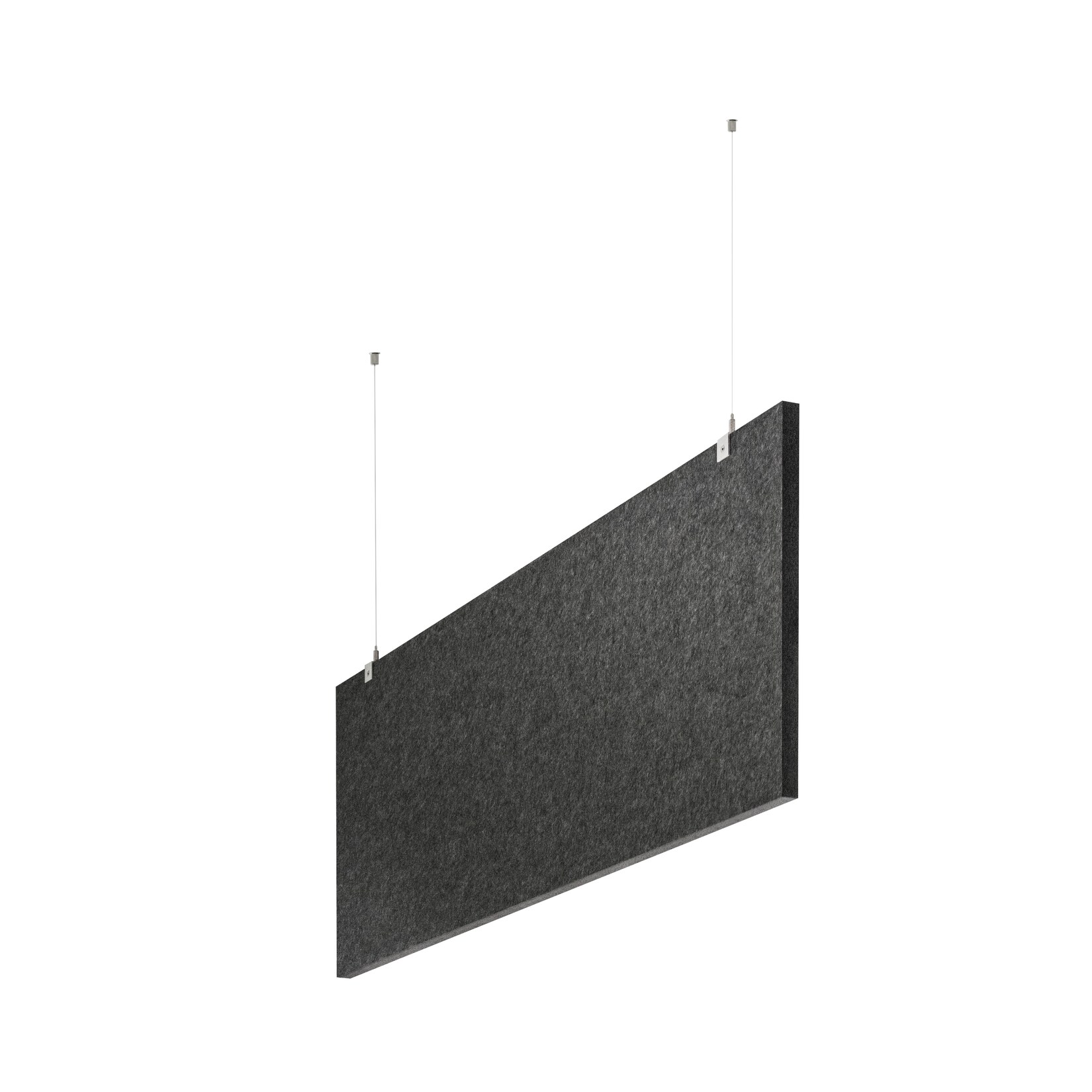 baffel-Set - Deckenträger Farbe: anthrazit, Größe: 200x25x2,5cm