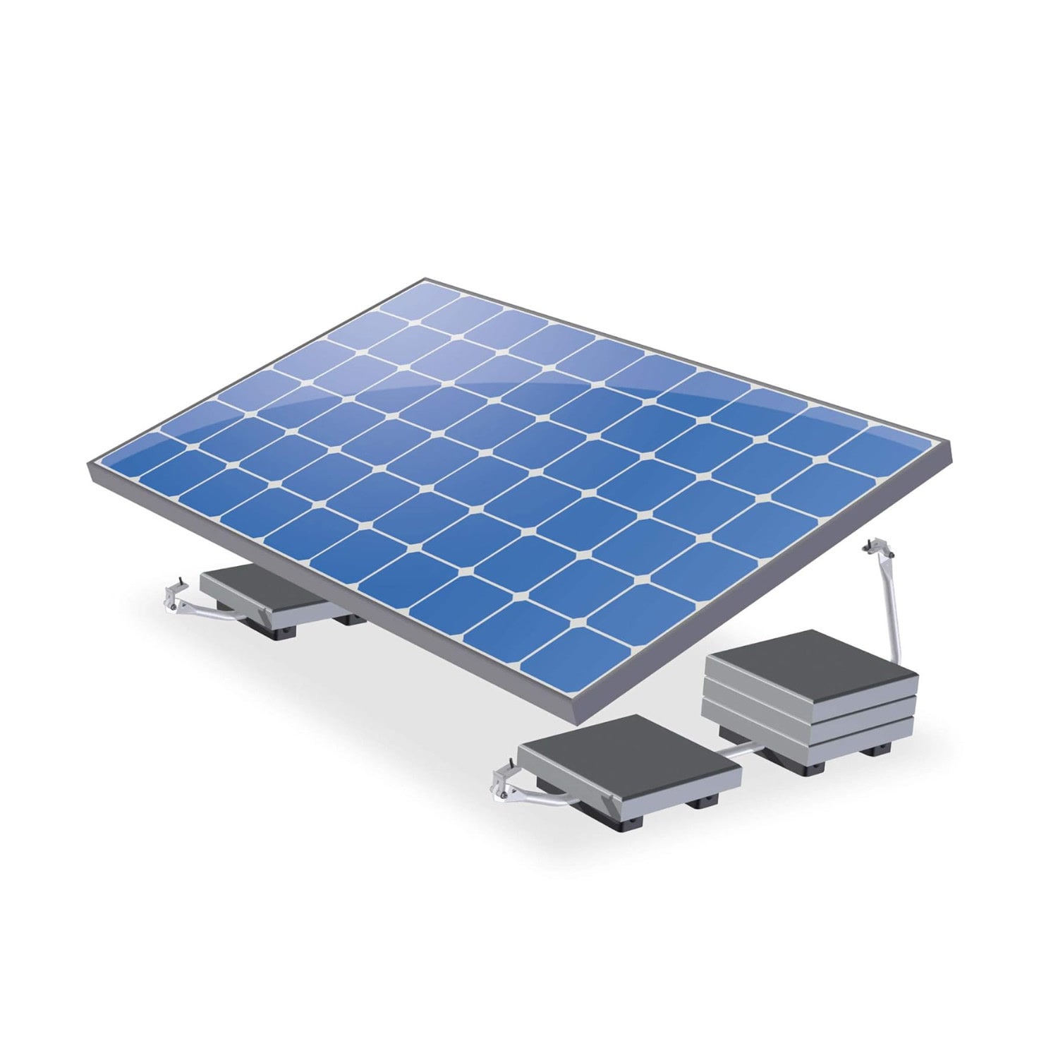 ValkBox 3 XL - Balkonkraftwerk Aufst&auml;nderung f&uuml;r Solarmodul auf Flachdach/Boden - Bild 1