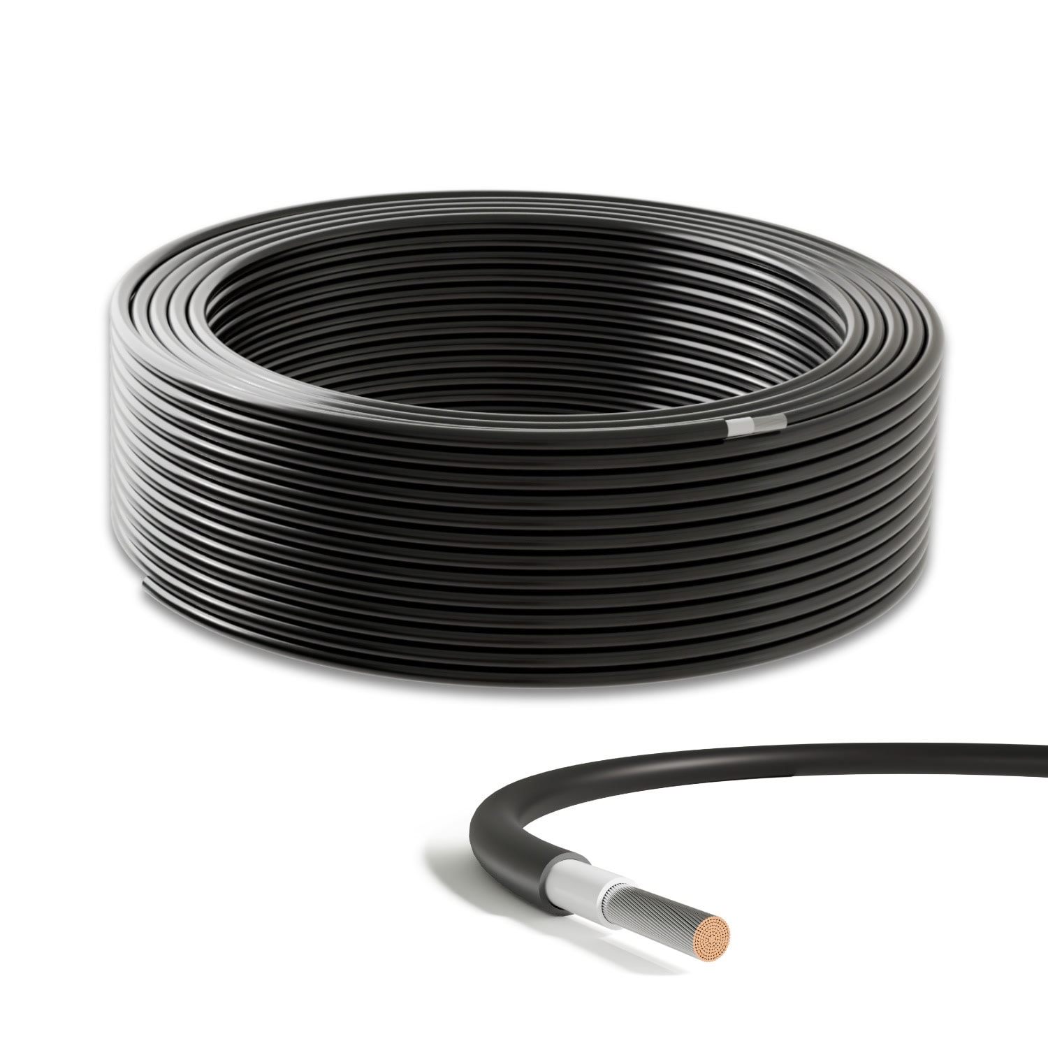 Solarkabel 4mm² schwarz 100m H1Z2Z2-K Solarleitung für Photovoltaik & Solaranlagen