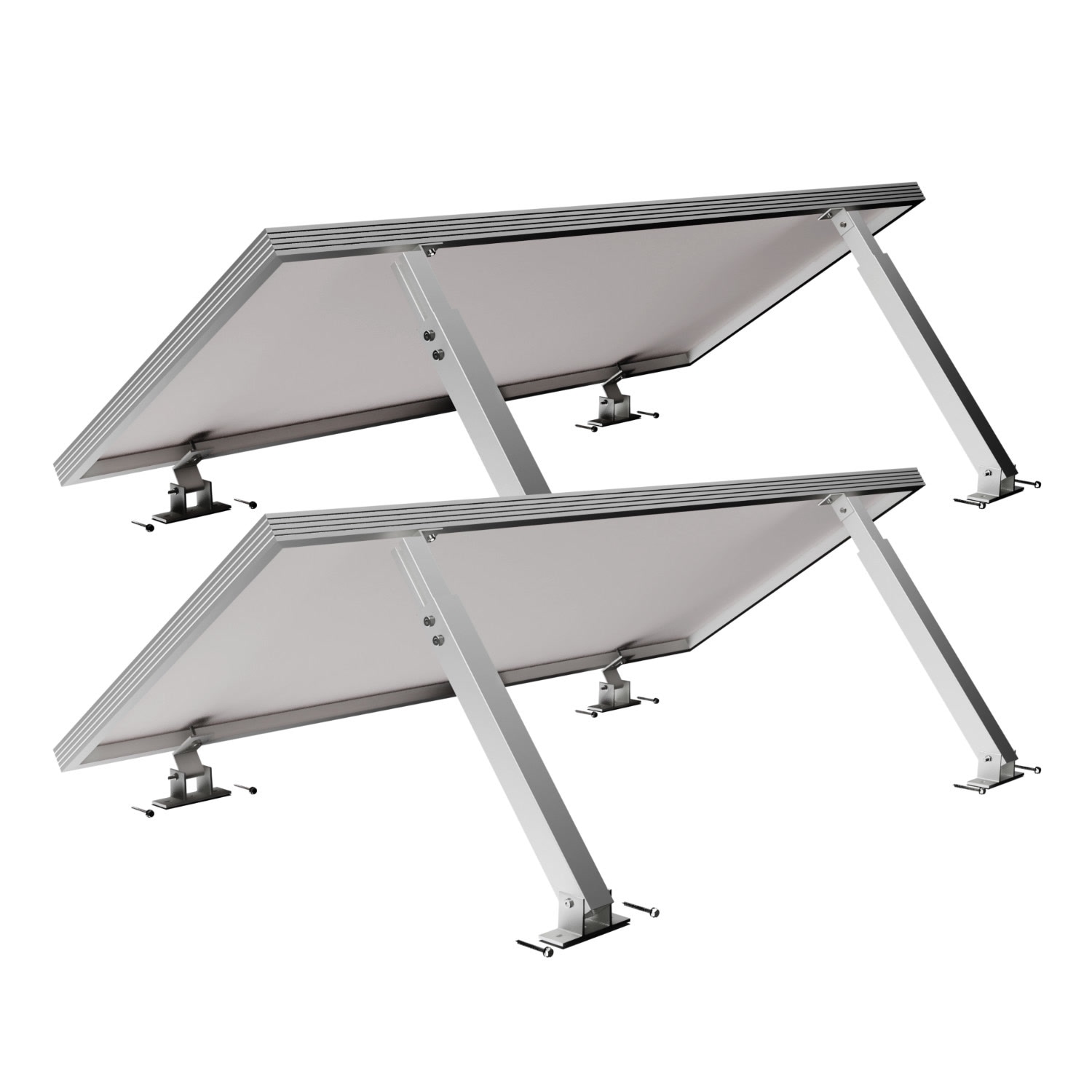 Balkonkraftwerk Halterung Aufst&auml;nderung 15-30&deg; - 2 Solarmodule f&uuml;r Dach & Wand - Bild 1