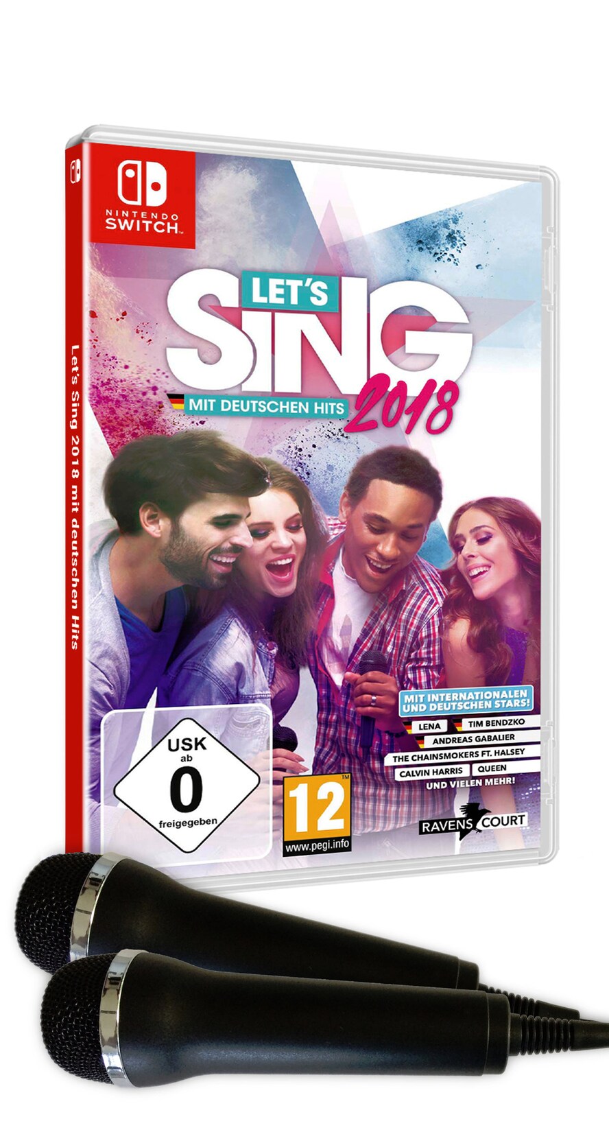 Let’s Sing 2018 mit deutschen Hits – 2 Mirkrofone Bundle | 04020628780760