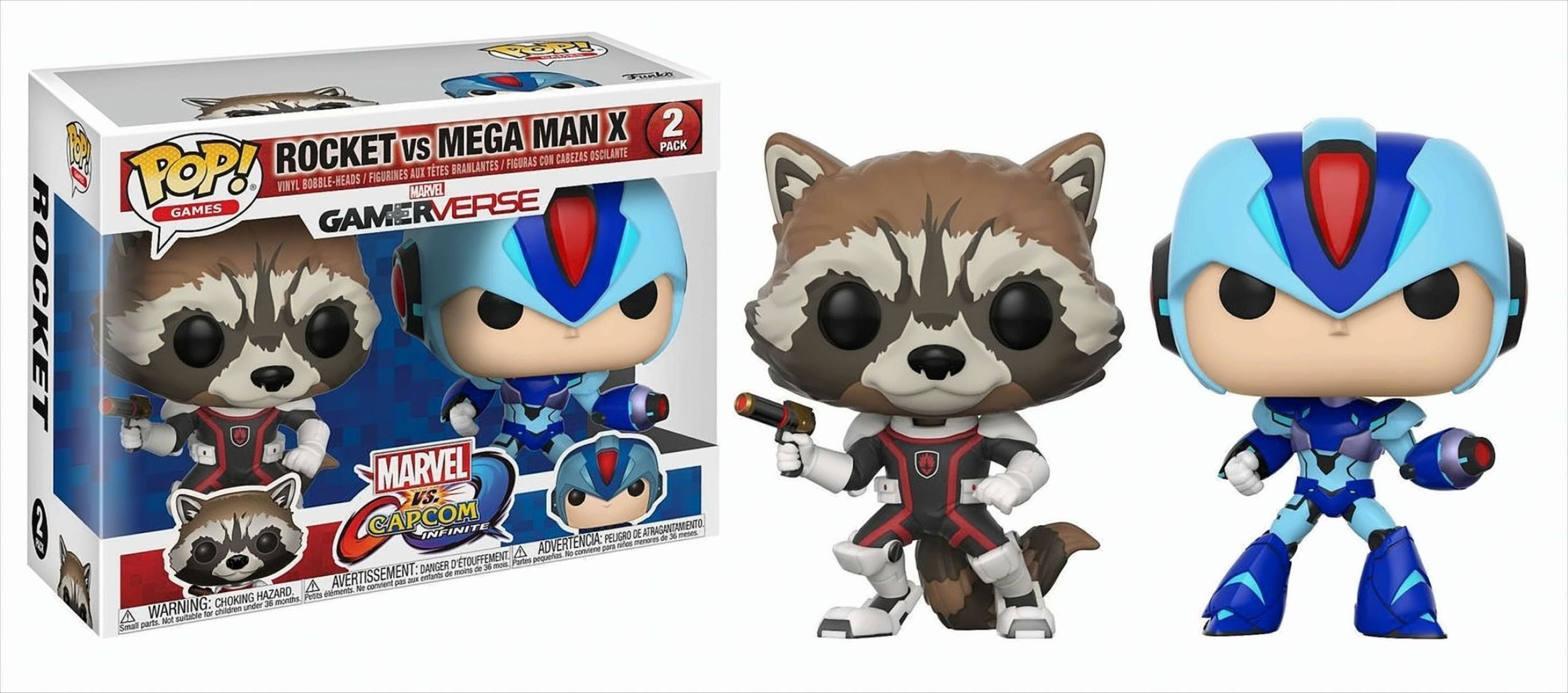 Funko Pop - Marvel vs Capcom - Rocket & Mega Man X - Bild 1