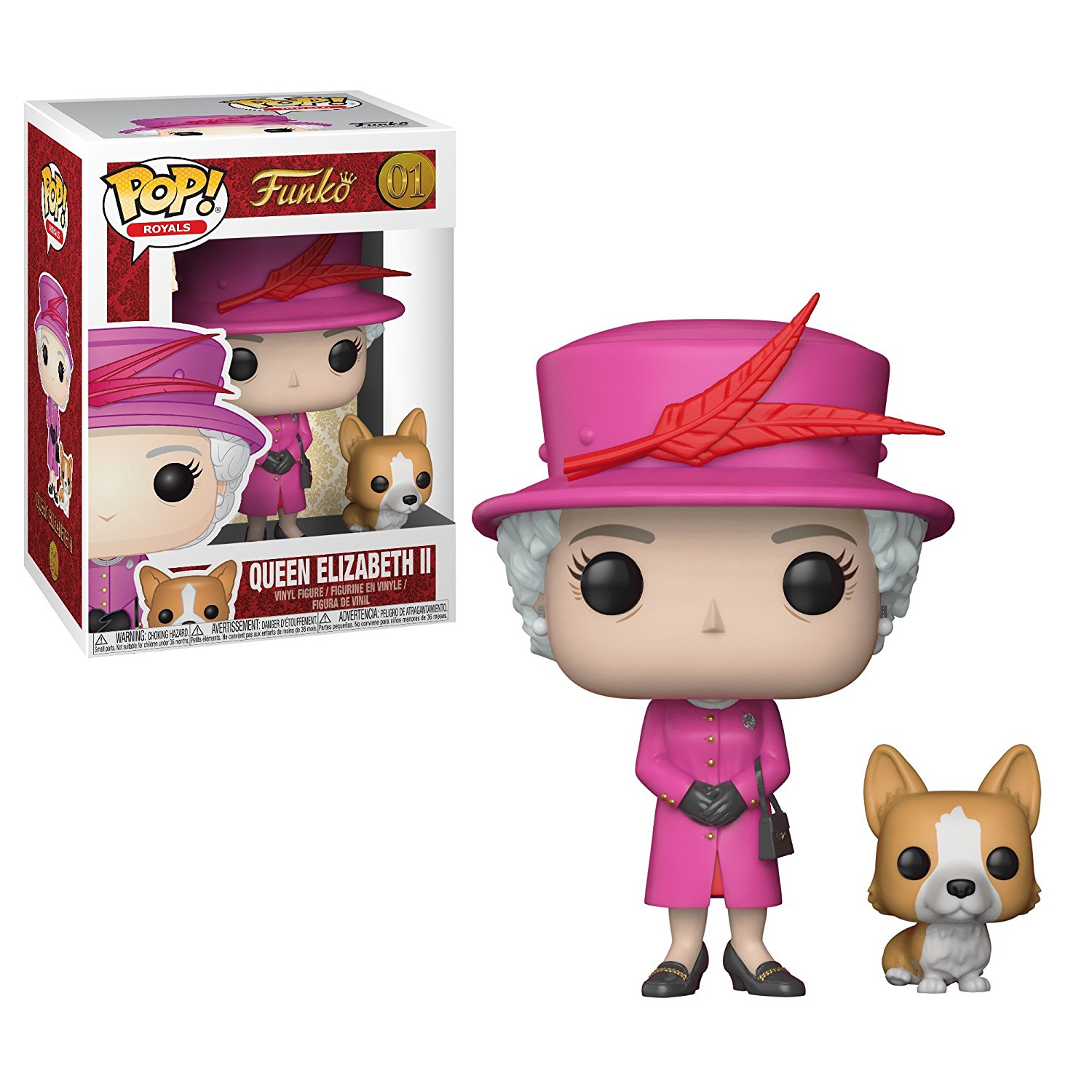 Funko Pop - Royals - Queen Elizabeth II mit Corgi - Bild 1