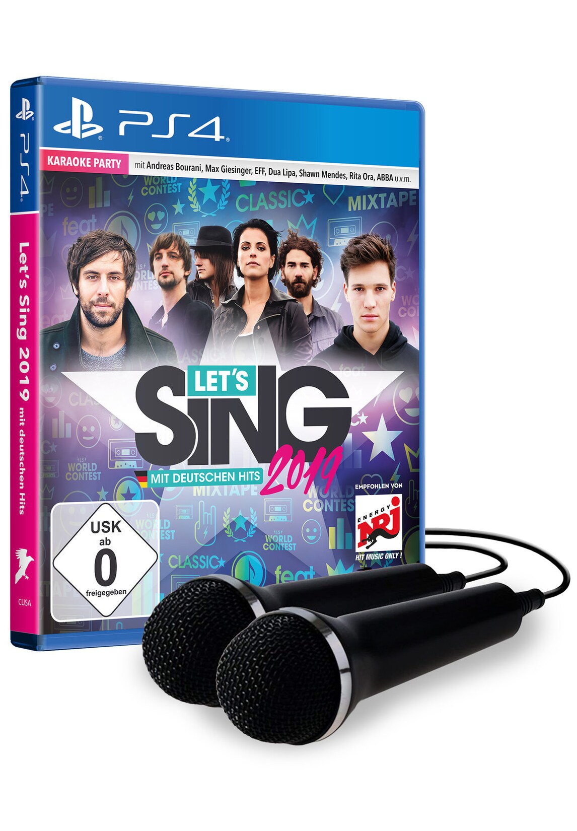 Let’s Sing 2019 mit deutschen Hits [+ 2 Mics] (PS4) (USK) | 04020628765149