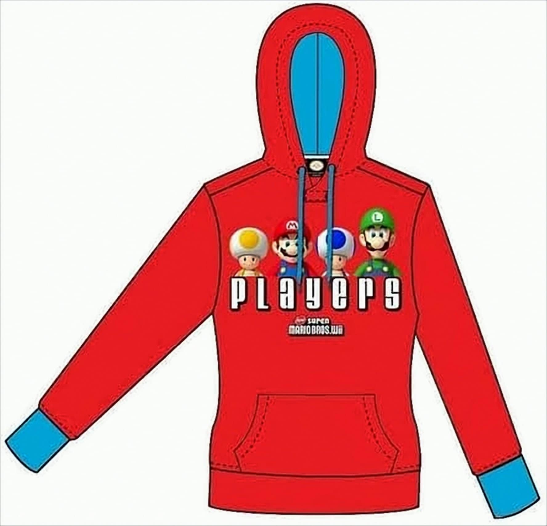 Bioworld Super Mario Bros. Charaktere Hoodie XS Rot - Bild 1