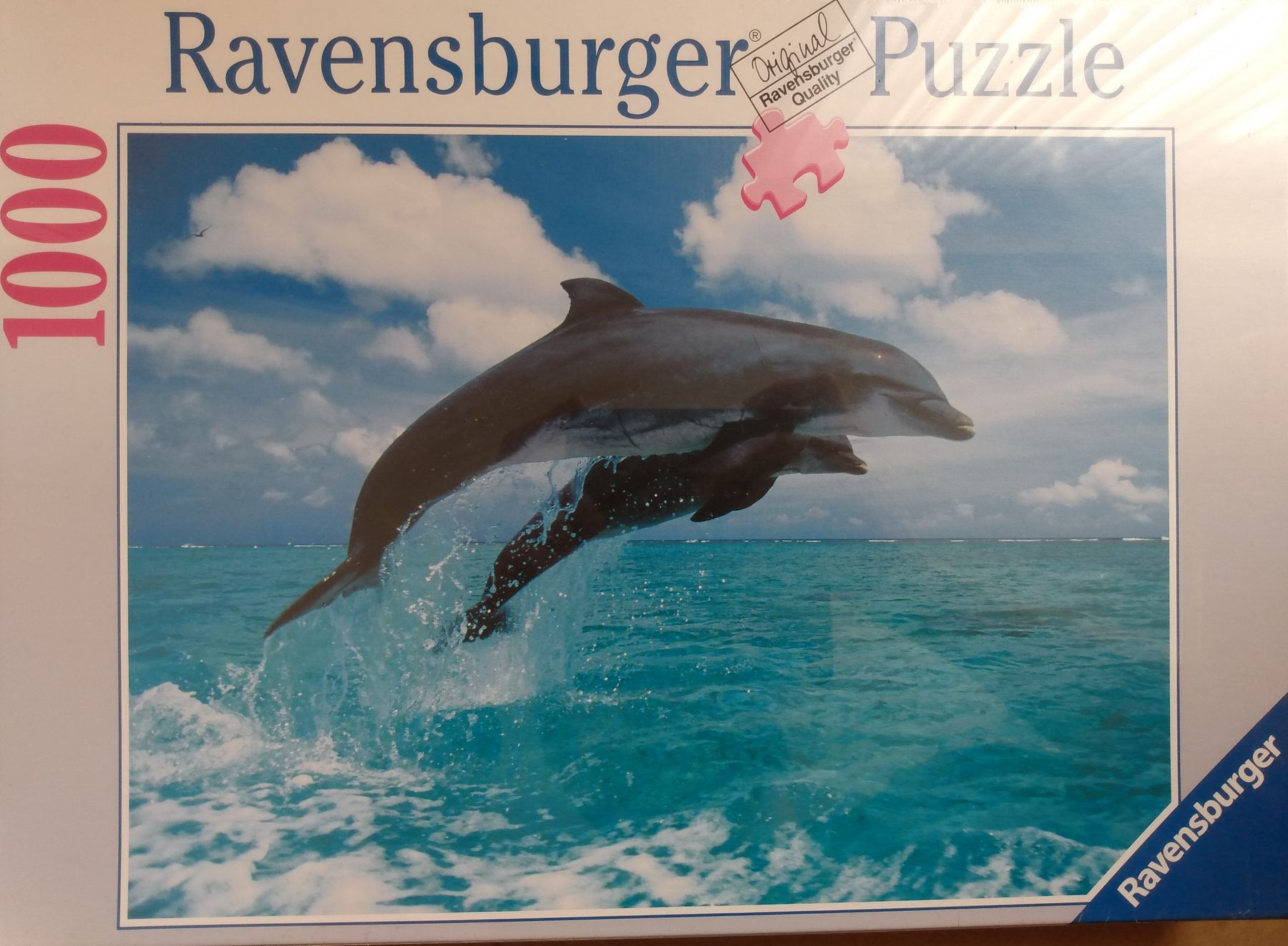 Springende Delphine, 1000 Teile Puzzle - Bild 1