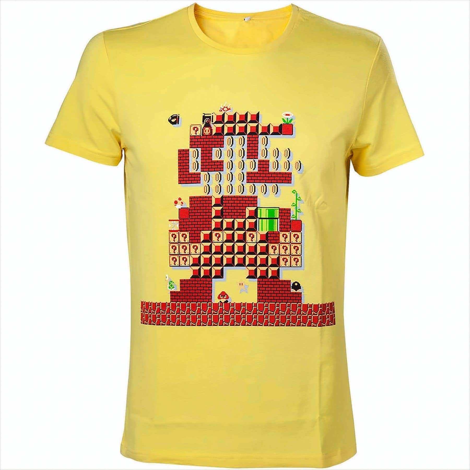 Bioworld Super Mario Herren T-Shirt Mario Maker XS Gelb - Bild 1