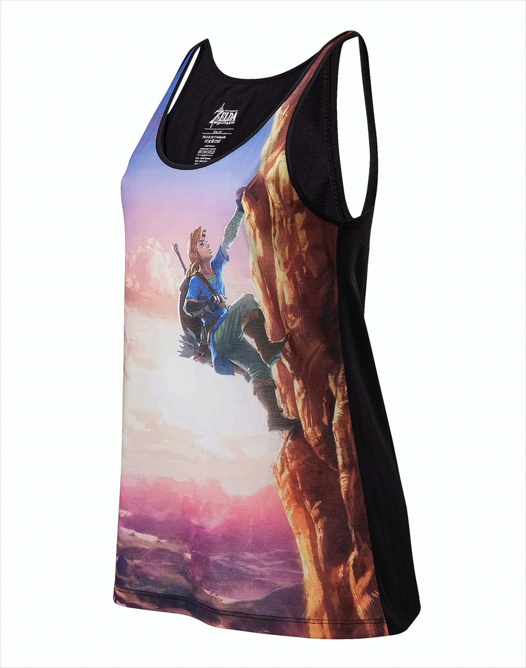 Zelda Breath of the Wild - All Over Link Climbing Female Tanktop L - Bild 1