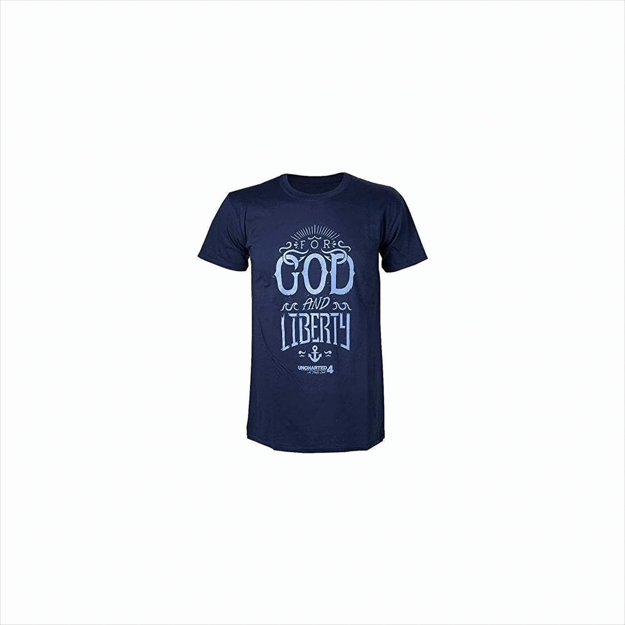 Uncharted 4 T-Shirt God and Liberty Blau Gr&ouml;&szlig;e L - Bild 1