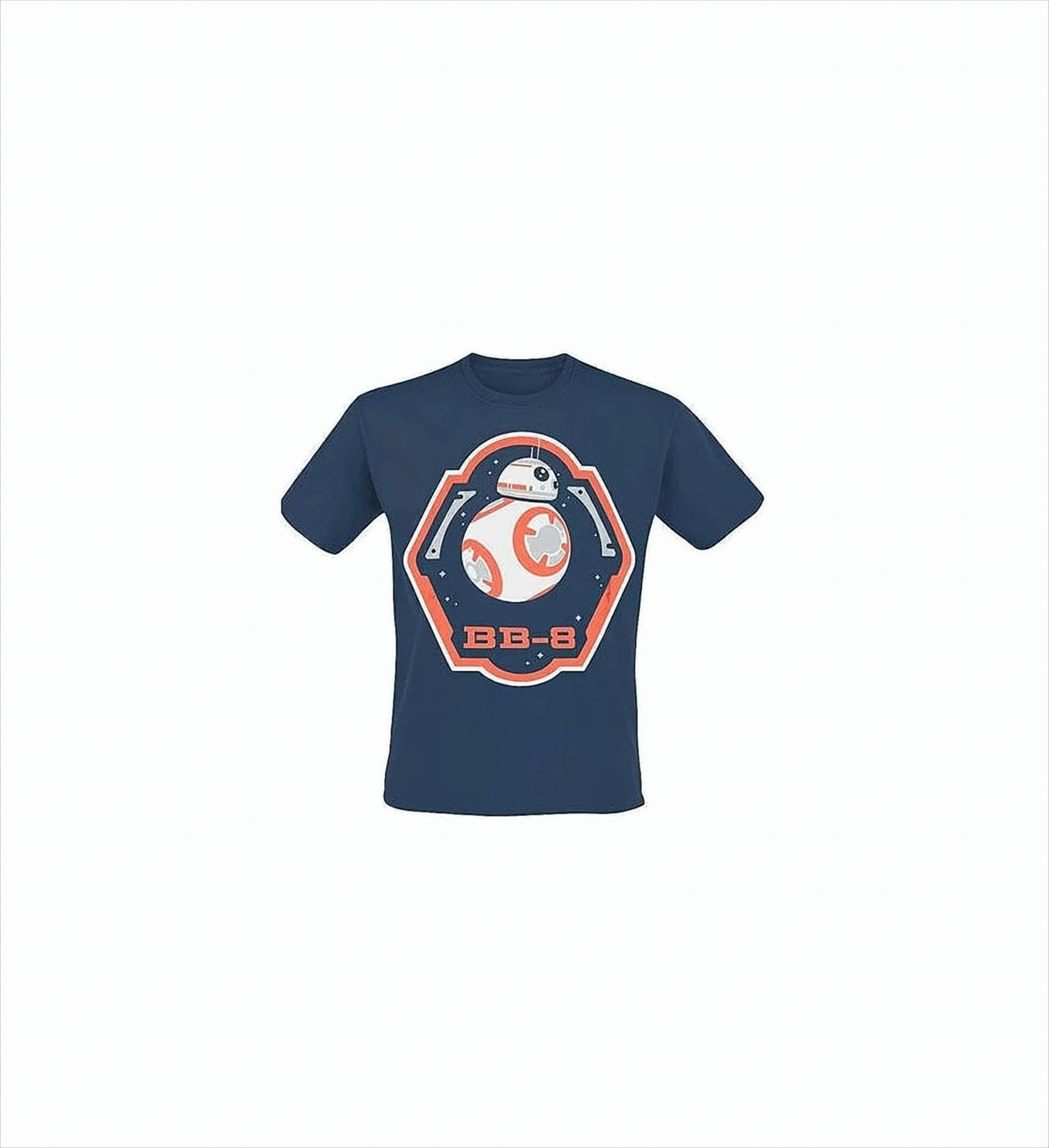 Star Wars Herren BB-8 and Stars T-Shirt, blau, L - Bild 1