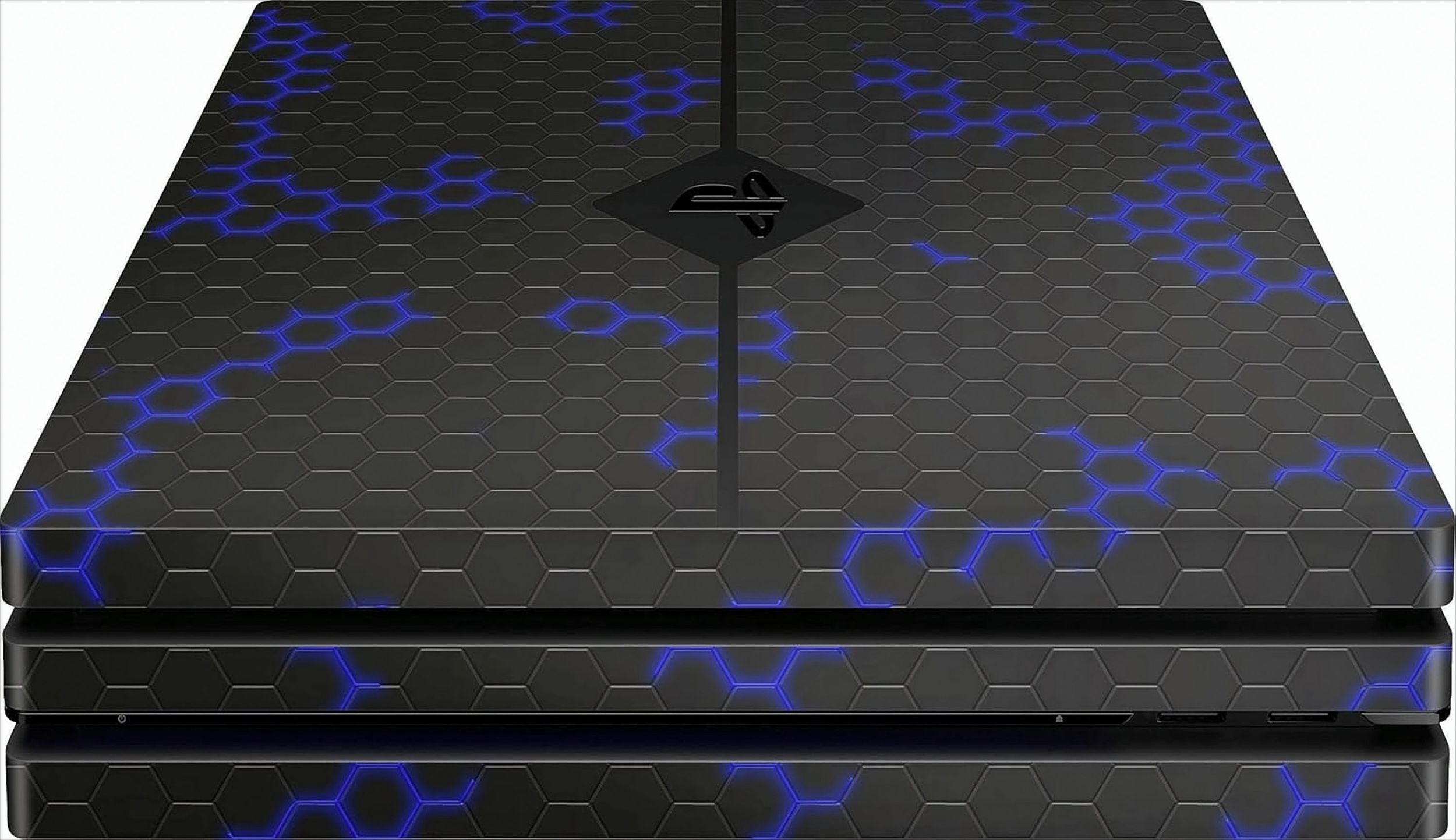 PS4 Pro Skin - Design Aufkleber Nano Tech Blue - Bild 1