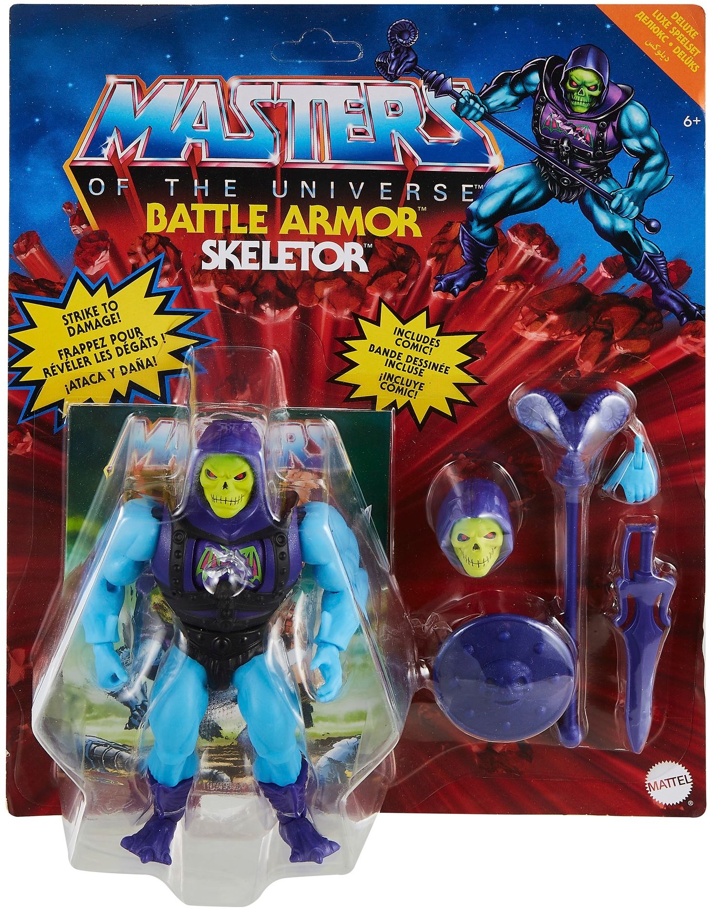 Mattel - Masters of the Universe - Origins Deluxe Actionfigur, 14 cm, Skeletor - Bild 1