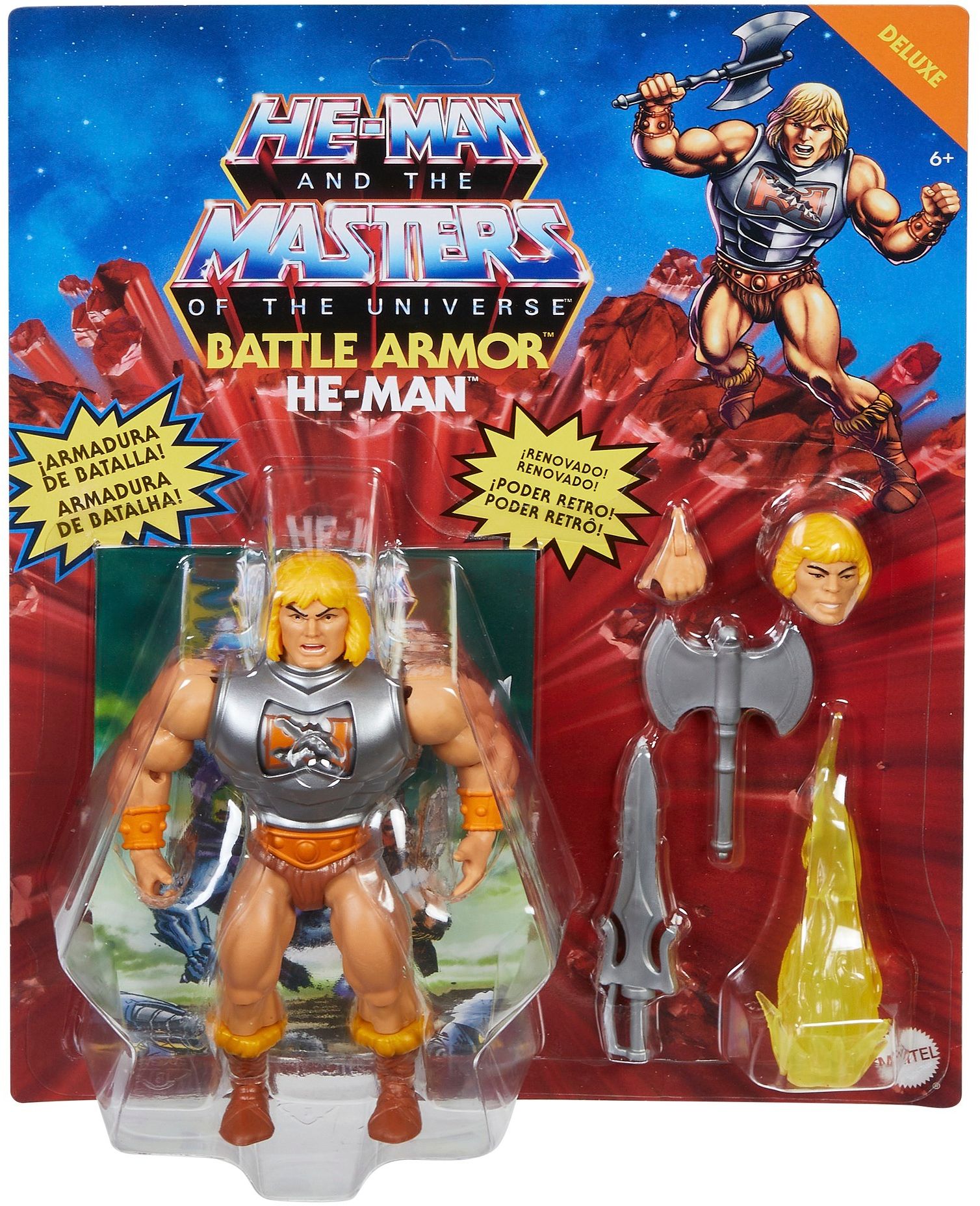 Mattel - Masters of the Universe - Origins Deluxe Actionfigur, 14 cm, He-Man - Bild 1