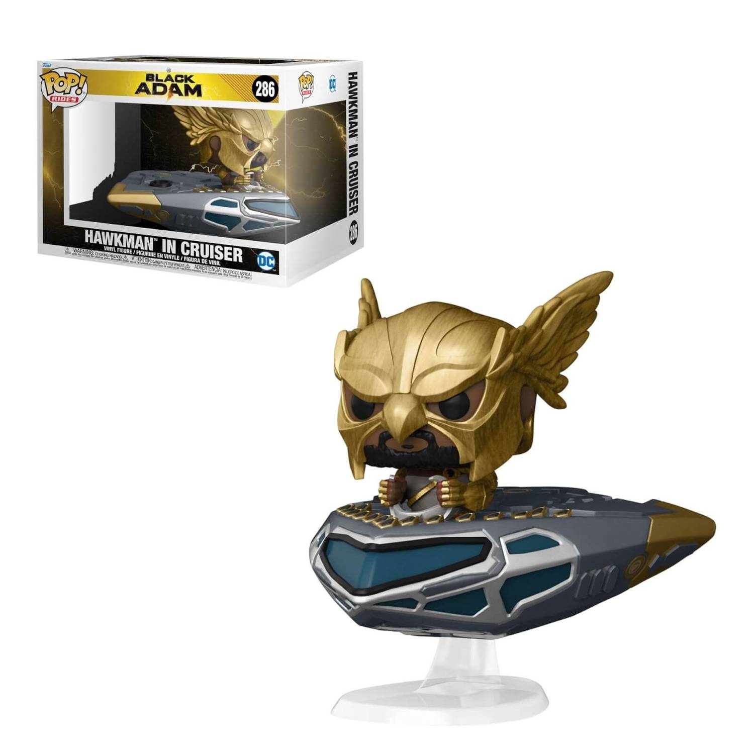 POP Rides - Black Adam - Hawkman in Cruiser - Bild 1