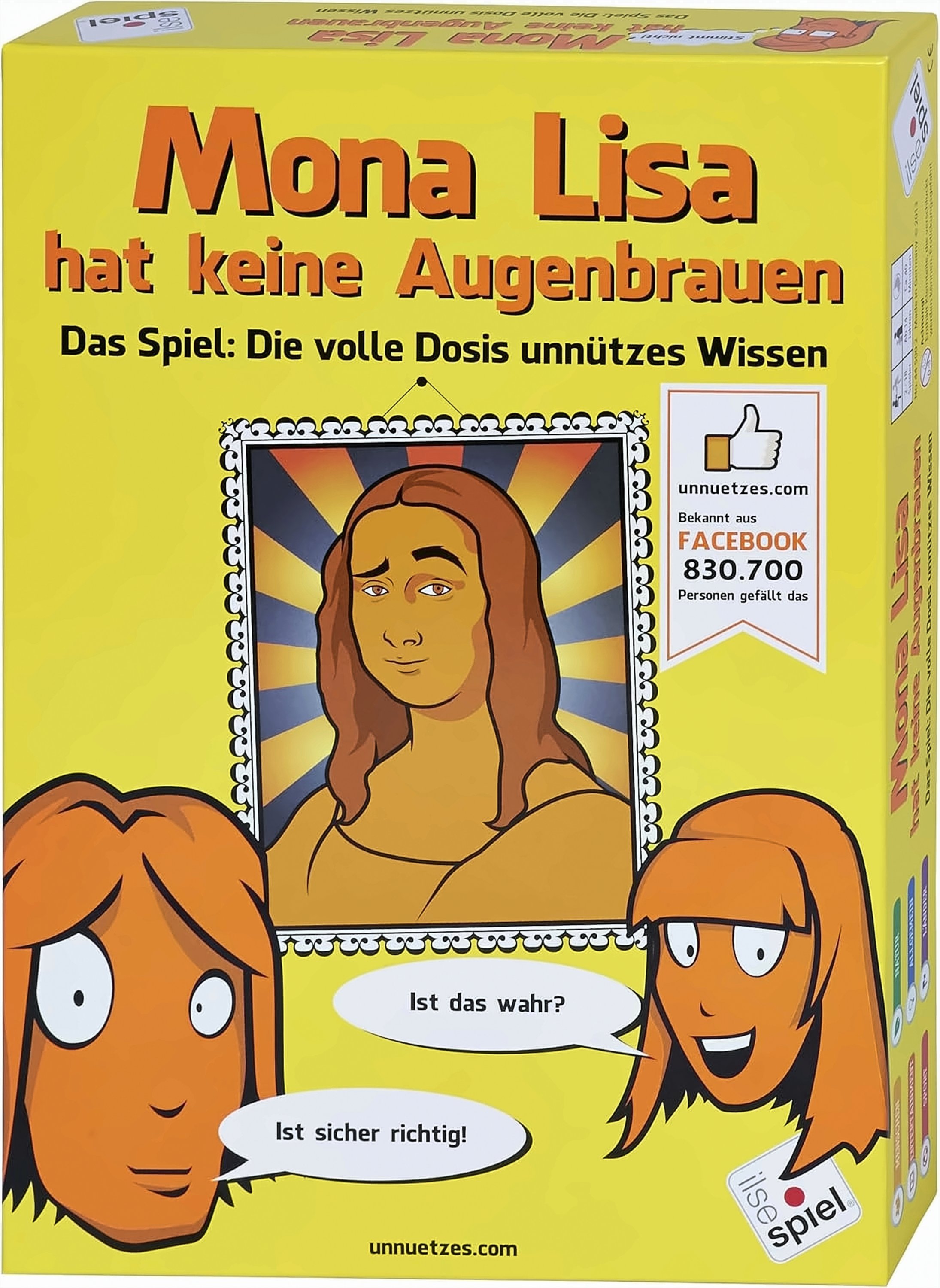 Mona Lisa hat keine Augenbrauen - Das Spiel: Die volle Dosis unn&uuml;tzes Wissen - Bild 1