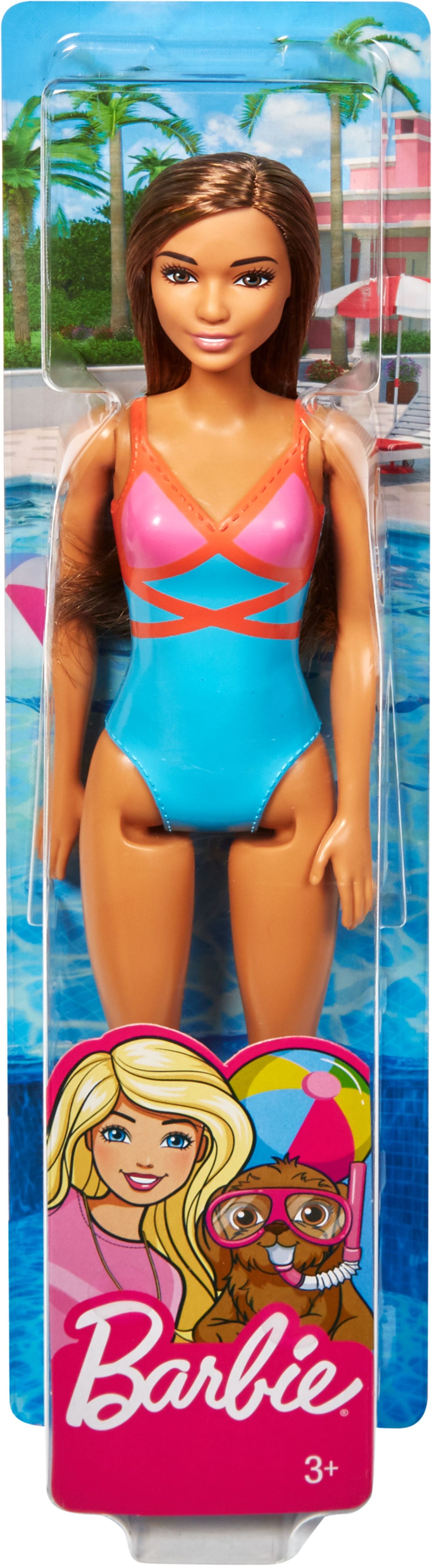 Mattel - Barbie Beach Puppe mit blauem Badeanzug - Bild 1
