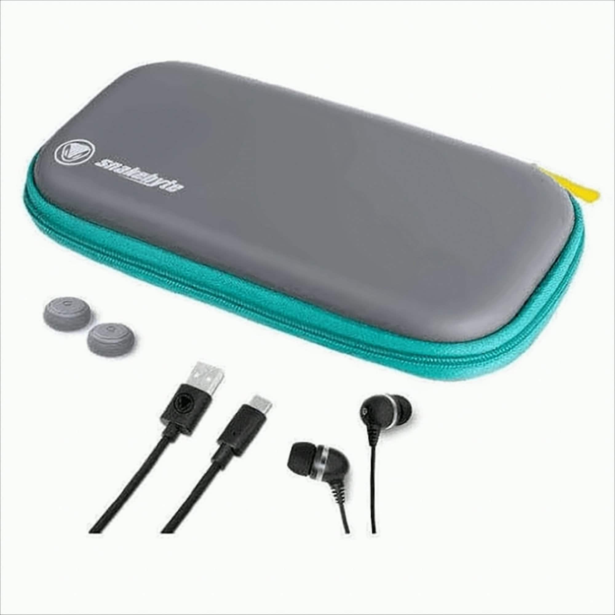 Nintendo Switch Lite Pack Travel:Kit Tasche + Ladekabel + In-Ear-Kopfh&ouml;rer + Controller Caps - Bild 1