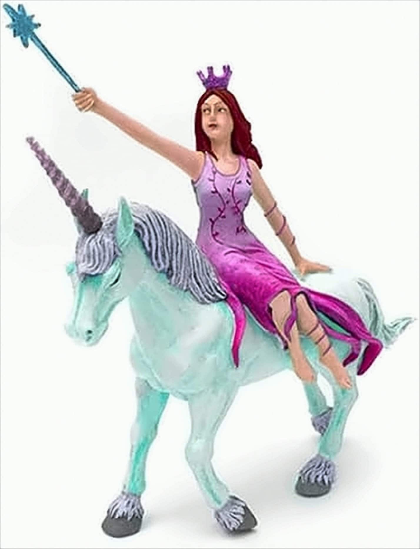 Die Fee rosa auf die Einhorn - Blau - Bild 1