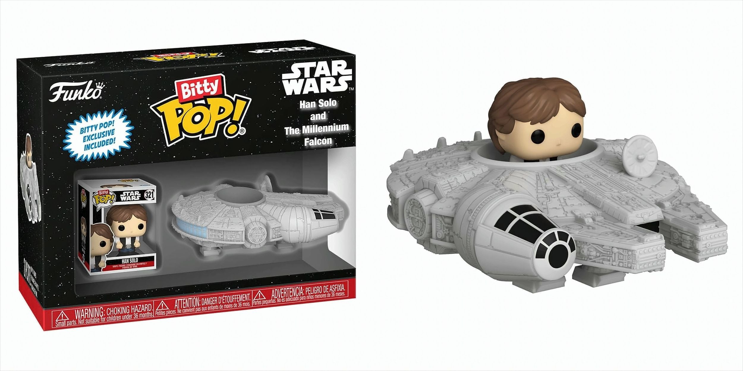 Funko Bitty POP Rides - Han Solo and Millennium Falcon - Bild 1