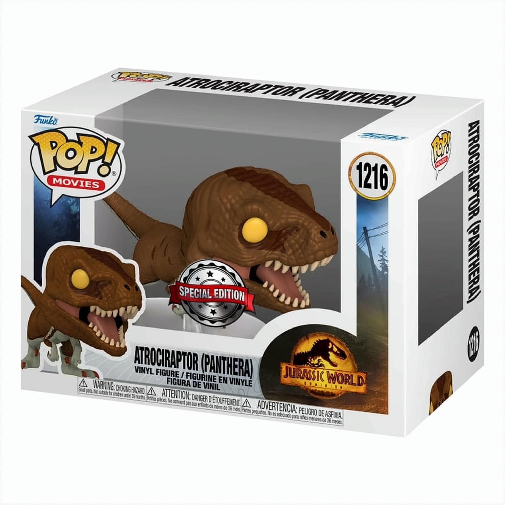 Funko Pop! Movies: JW3 - Atrociraptor - (Panthera) - Jurassic World 3 - Vinyl-Sammelfigur - Bild 1