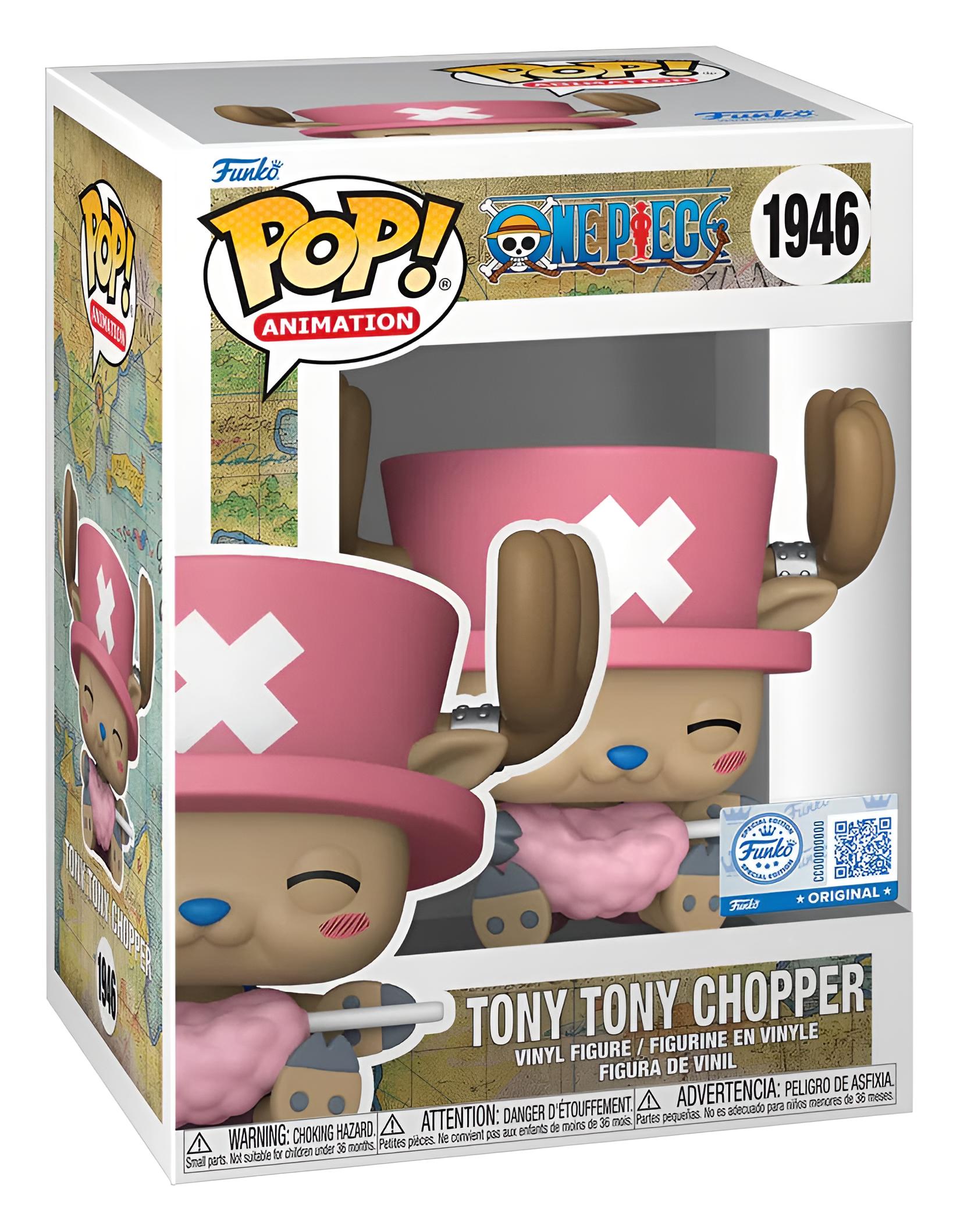 One Piece POP! Animation Vinyl Figur Tony Chopper with Cotton Candy - Bild 1