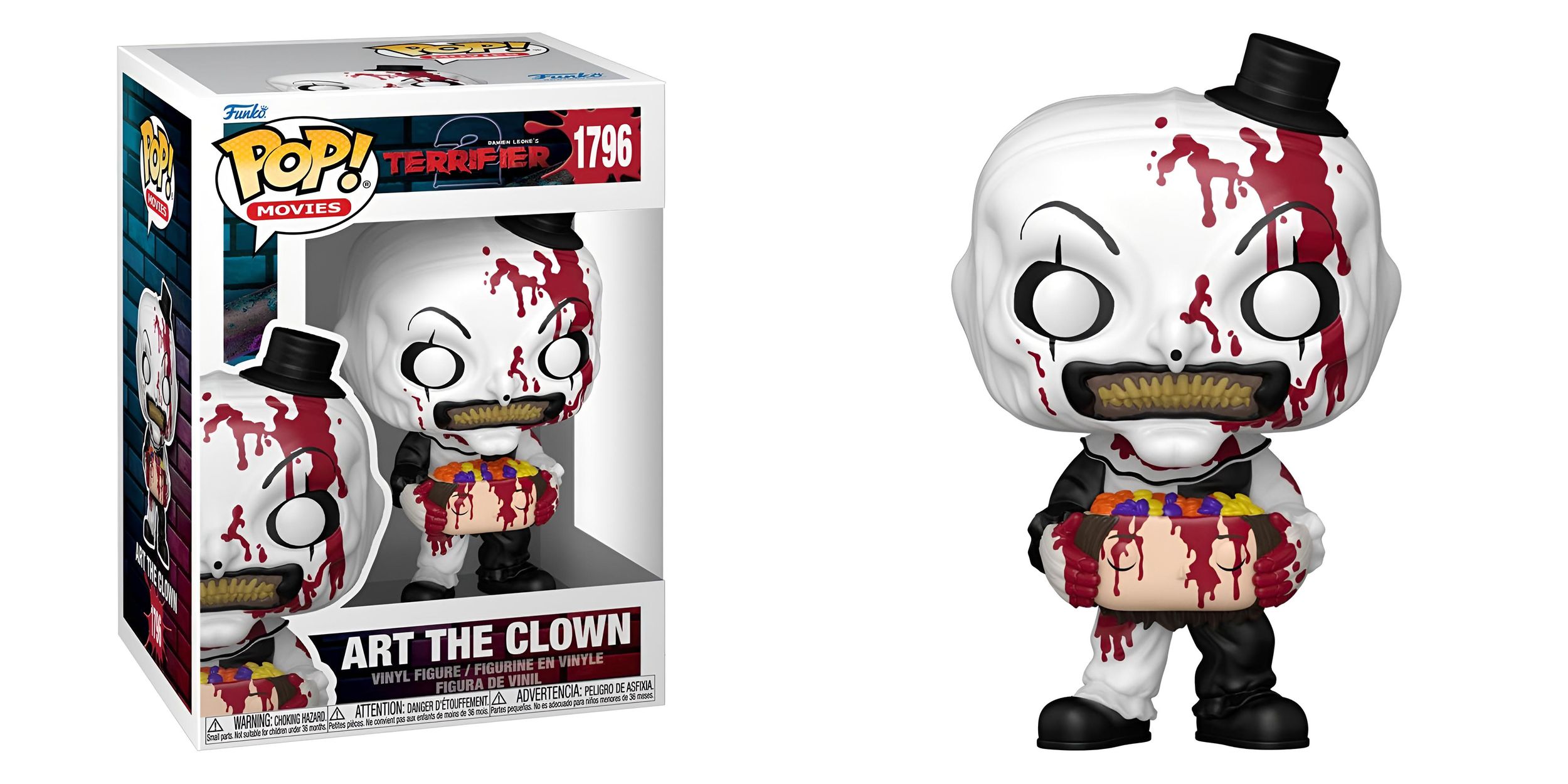 POP-Terrifier 2 -Art the Clown w/Candy Filled Head - Bild 1