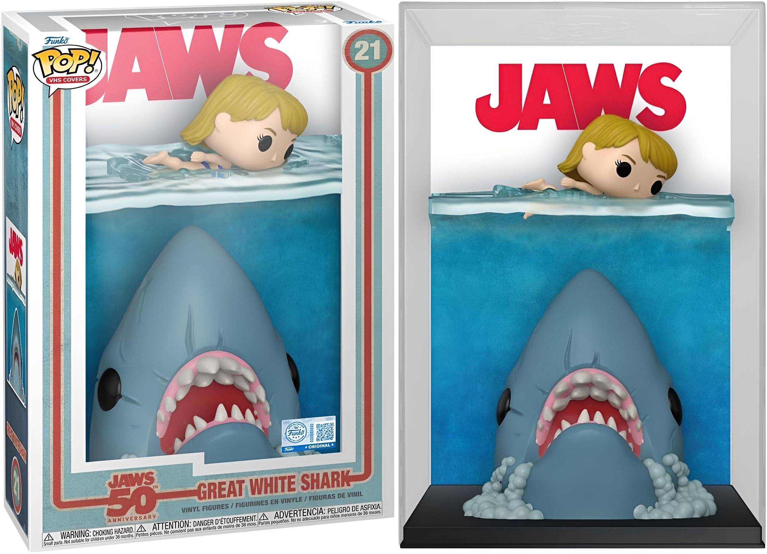 POP - VHS Covers - Jaws 50th Anny. - Great Shark - Bild 1