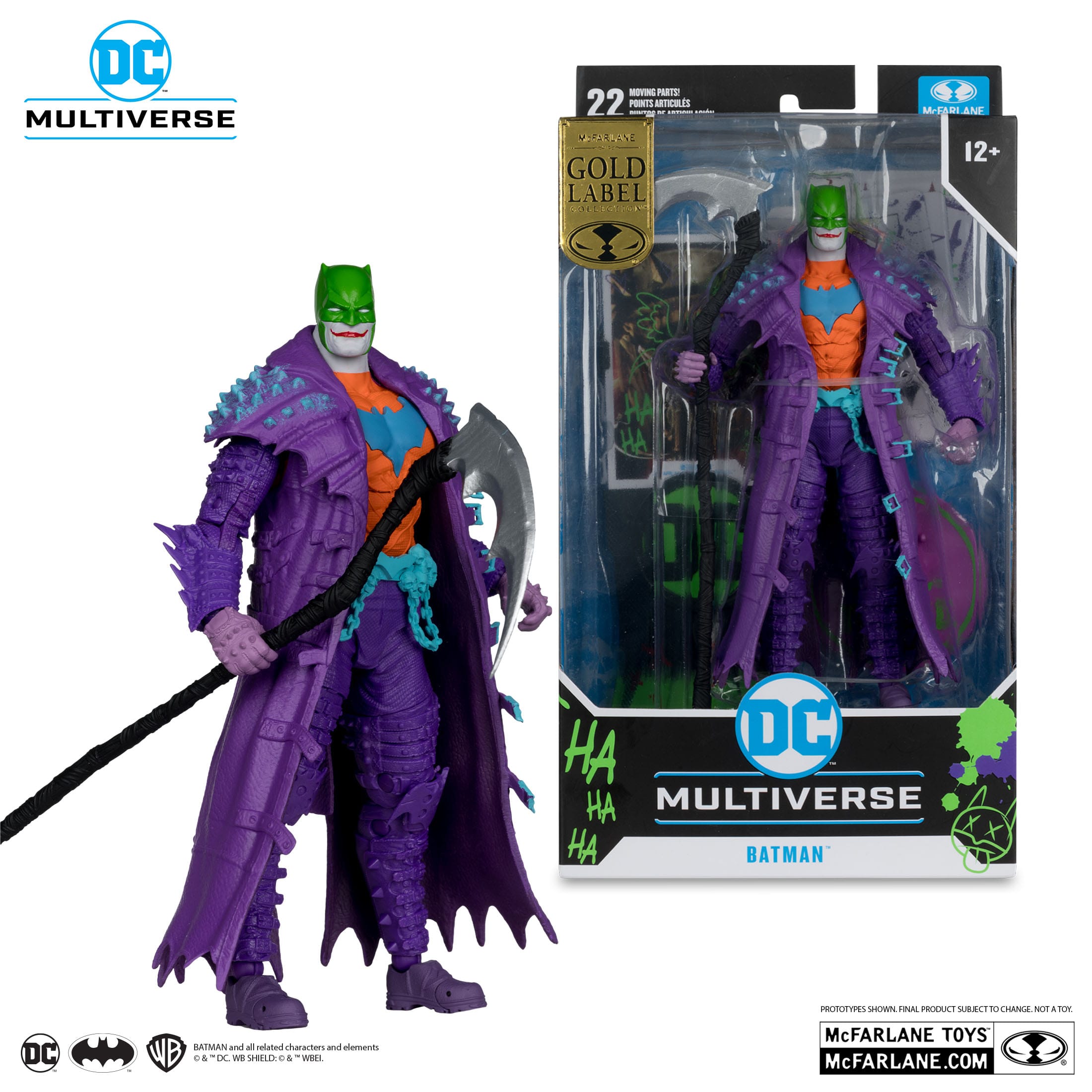 DC Multiverse Batman-Actionfigur (Dark Nights: Death Metal) Jokerisiertes - Bild 1