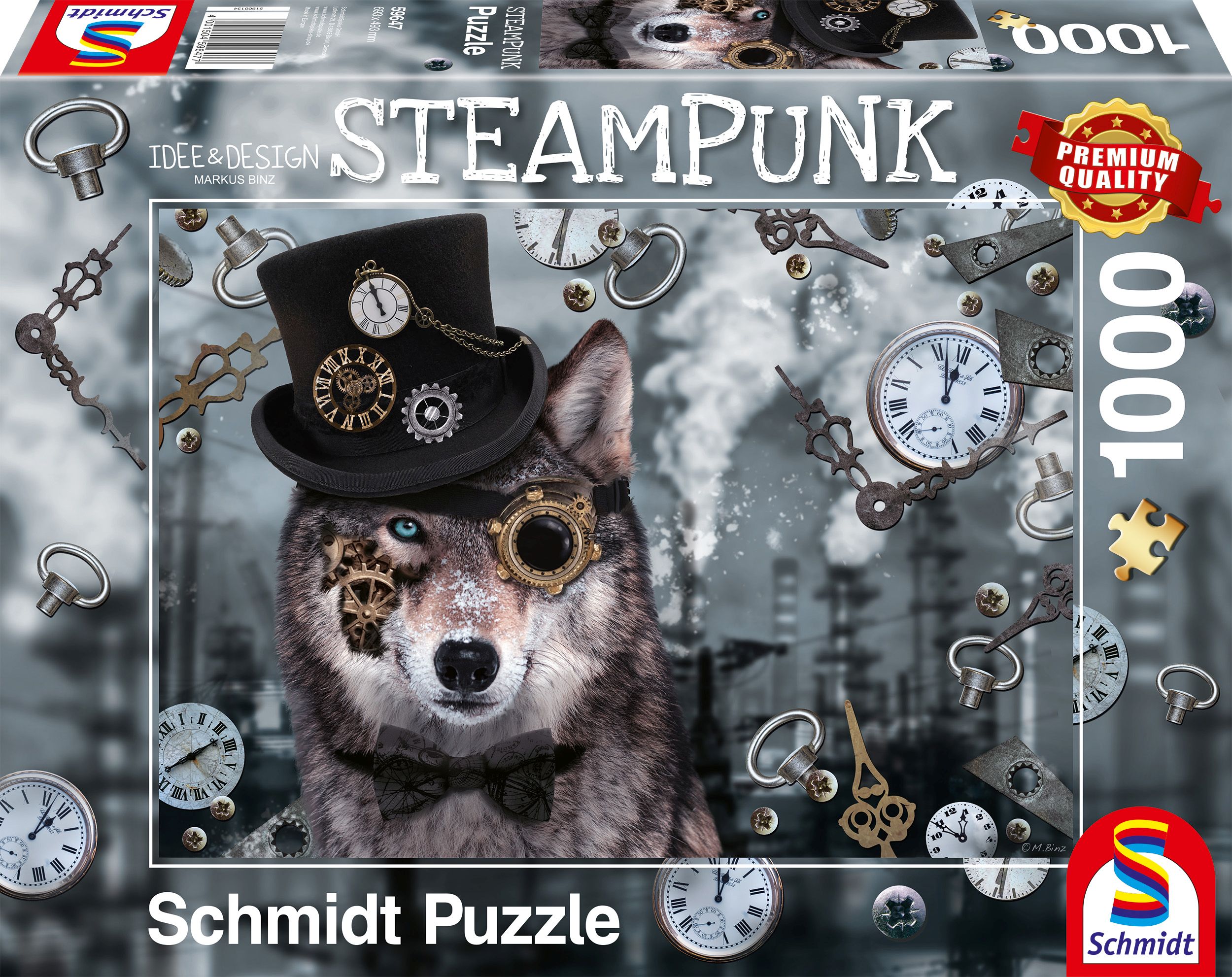 Steampunk Wolf, 1000 Teile - Bild 1