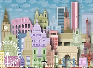 Buntes Europa, 300 Teile - Bild 1