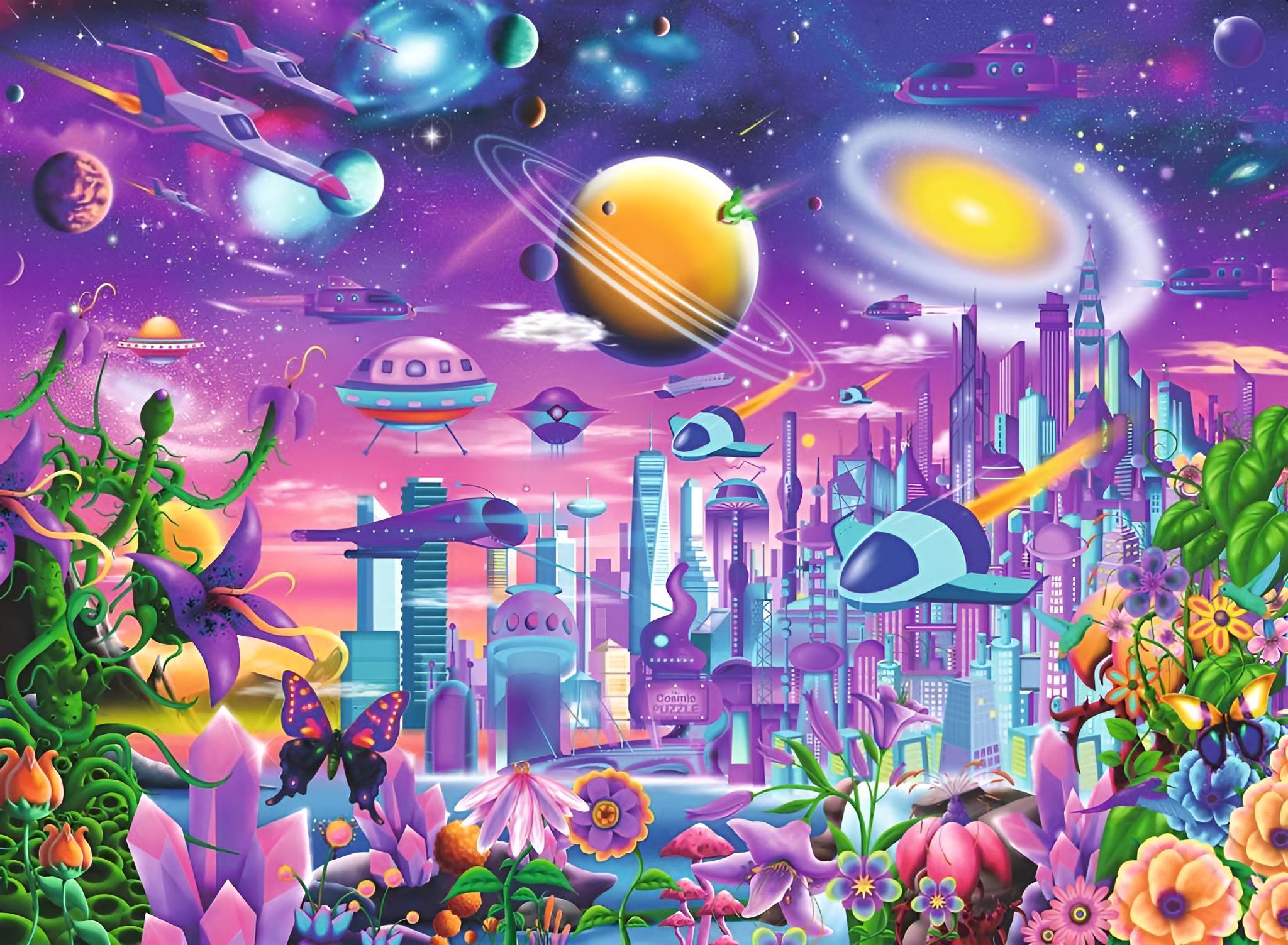 Kosmische Stadt, 200 Teile - Bild 1