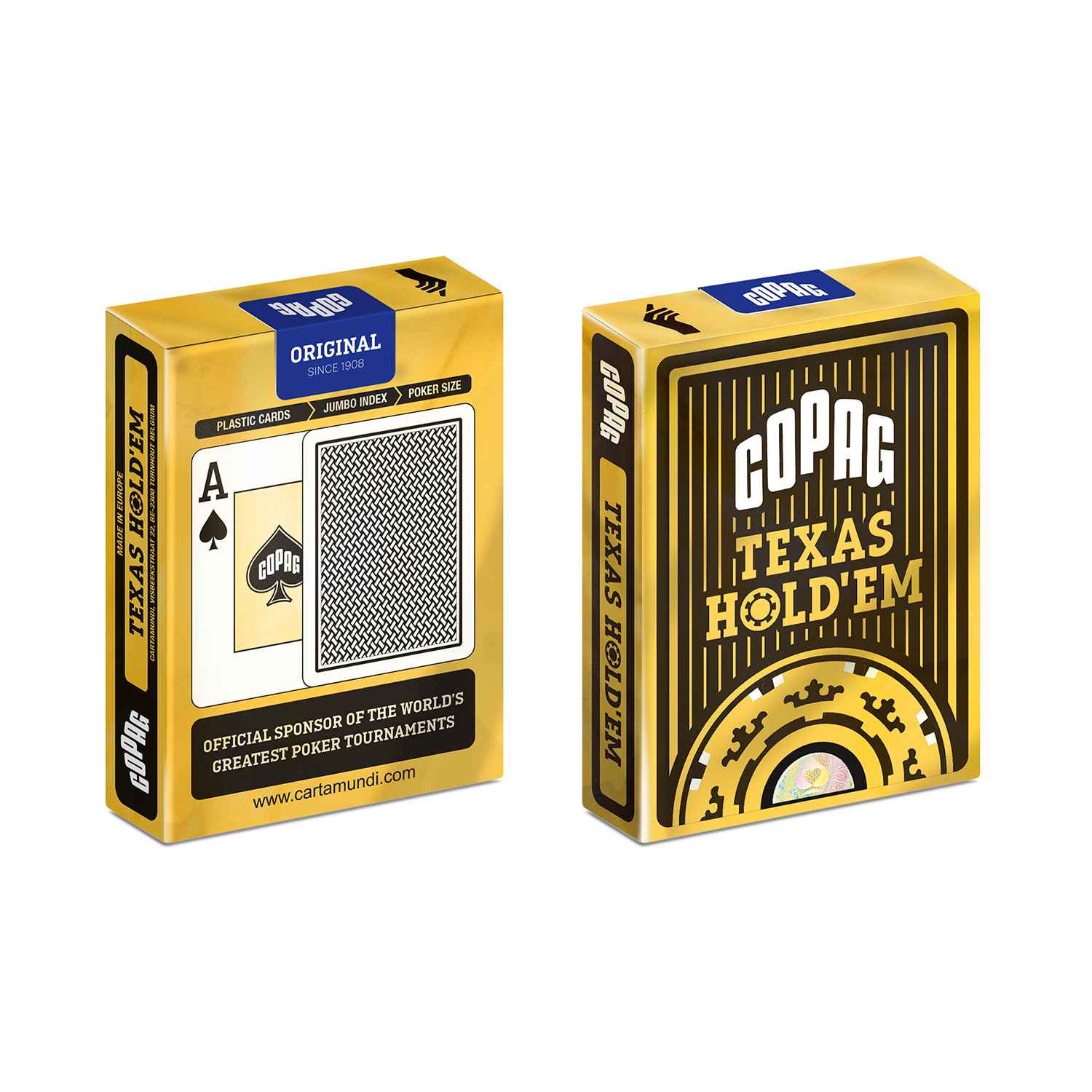 COPAG Texas Hold'em GOLD - Jumbo Face - 2 index - Black - Bild 1
