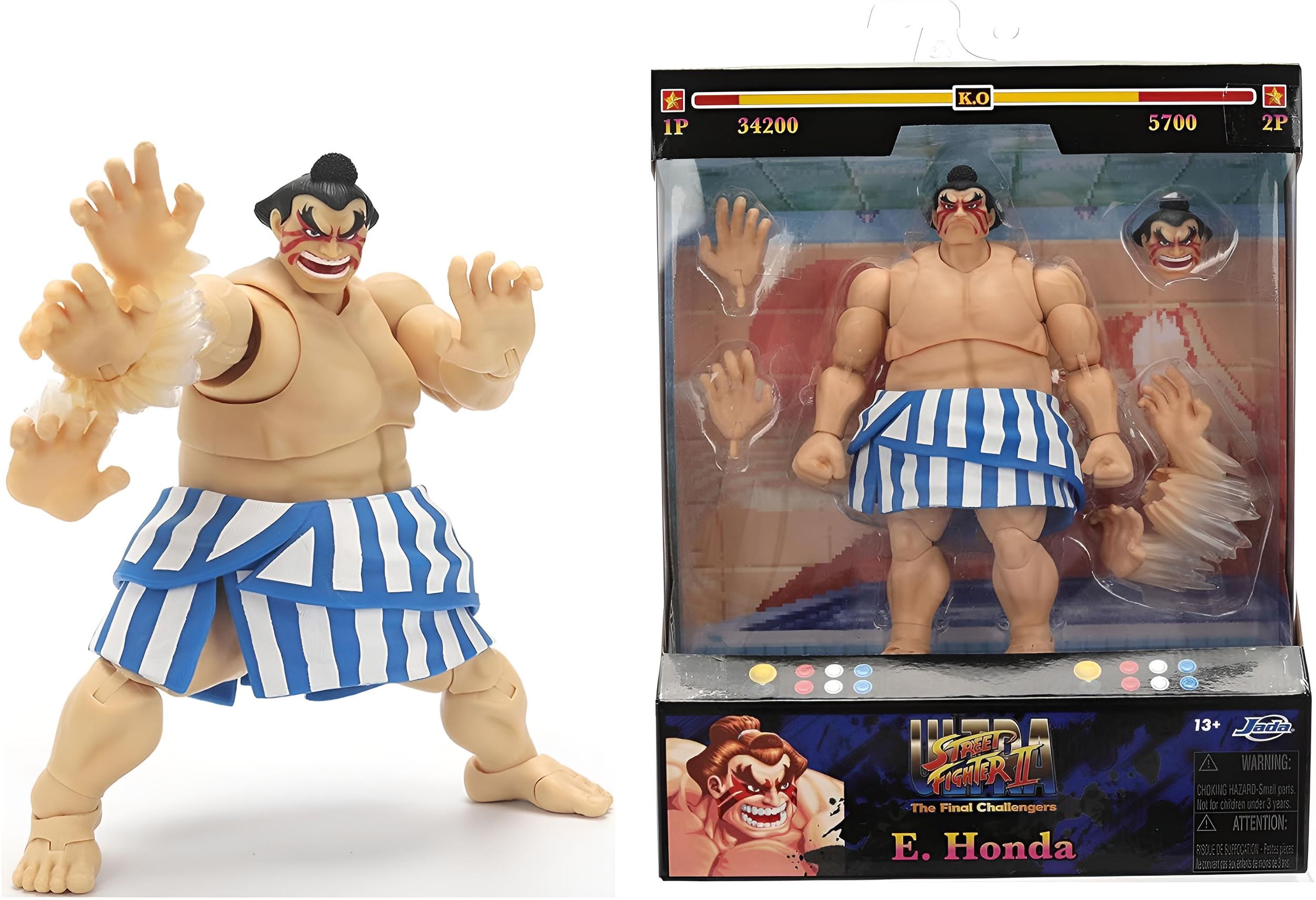 Ultra Street Fighter II: The Final Challengers Actionfigur 1/12 E. Honda 16 cm - Bild 1