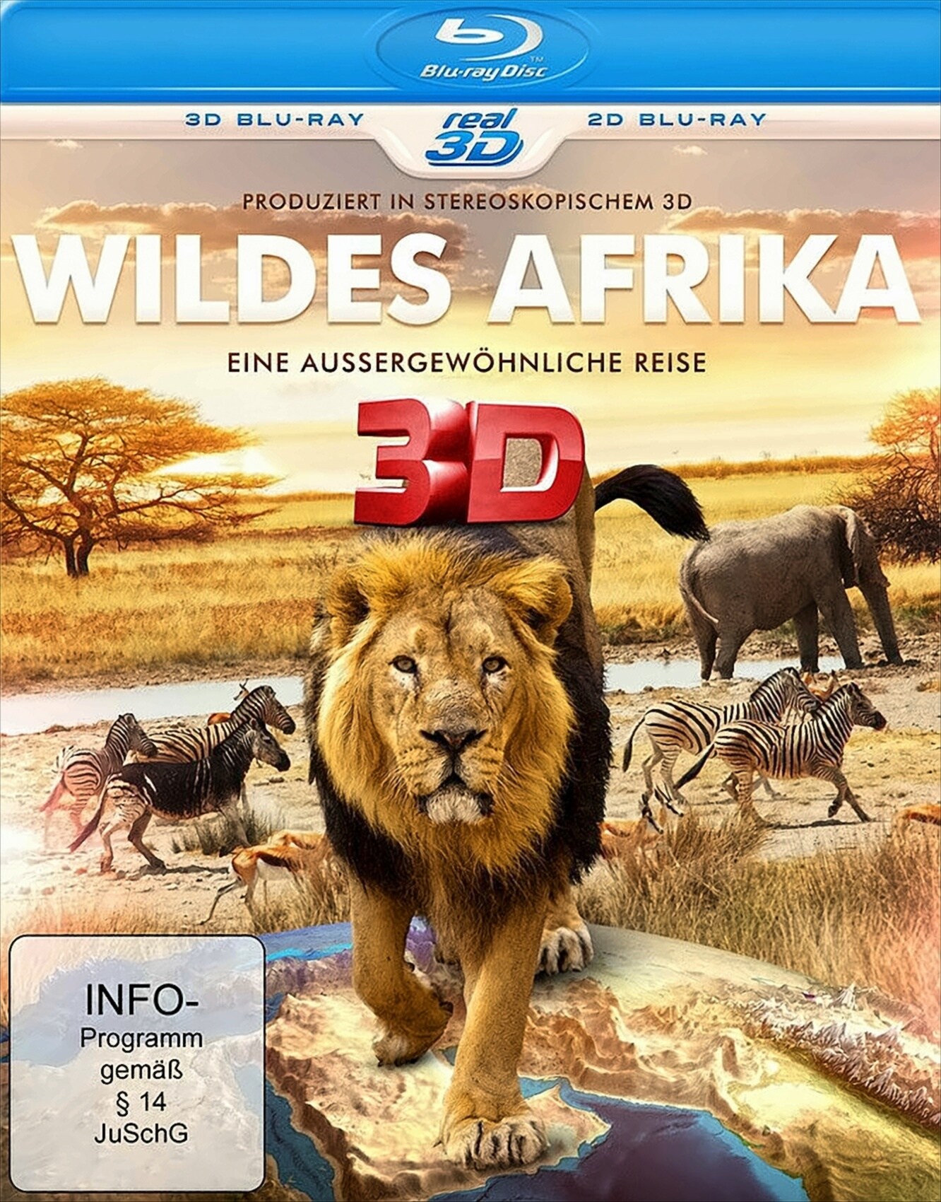 Wildes Afrika 3D - Eine au&szlig;ergew&ouml;hnliche Reise (Blu-ray 3D+2D) - Bild 1