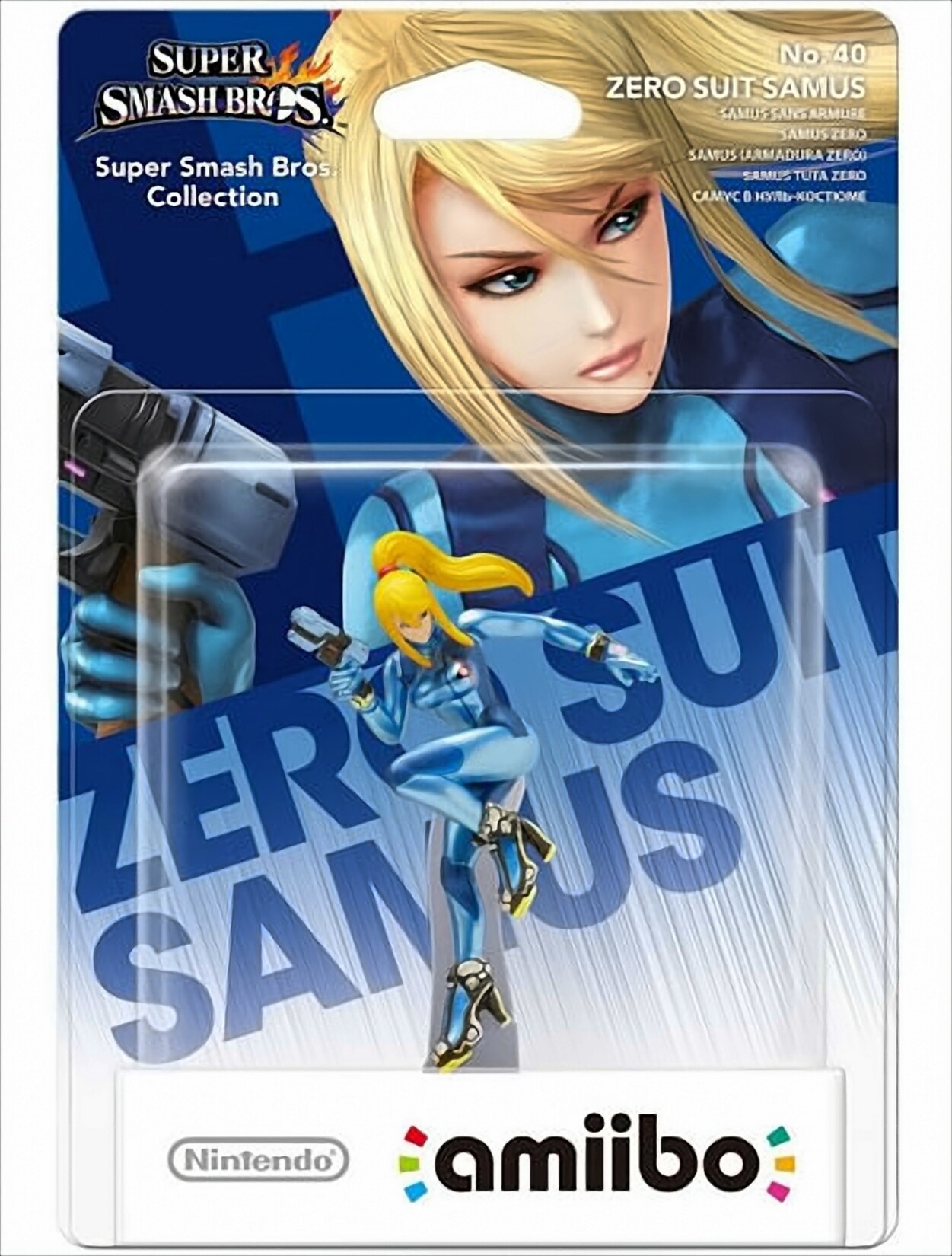 amiibo Smash Zero Suit Samus #40 Figur | 00045496353032
