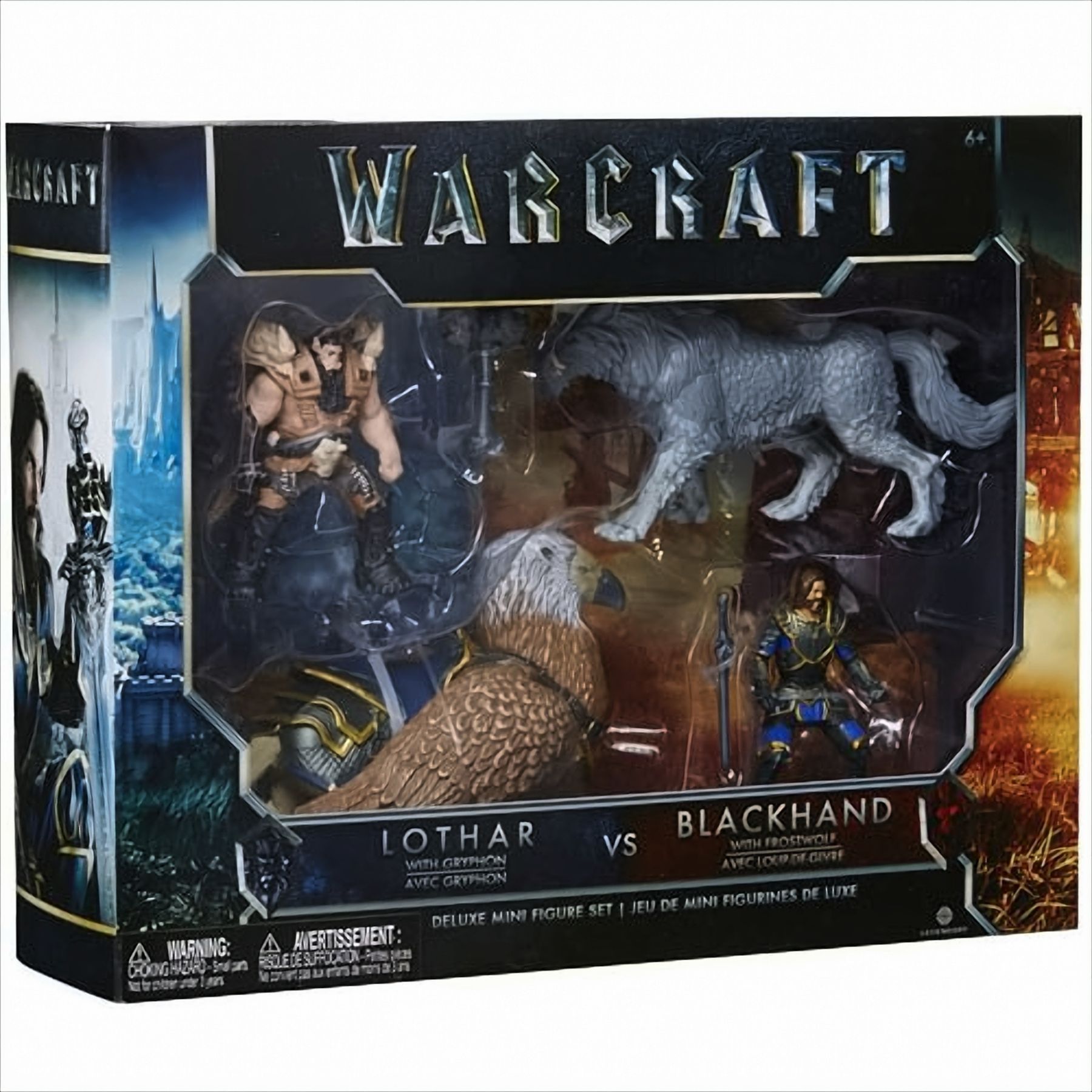 Warcraft 6 Figuren 6cm Battle in a Box Set Deluxe Lothar vs. Blackhand - Bild 1