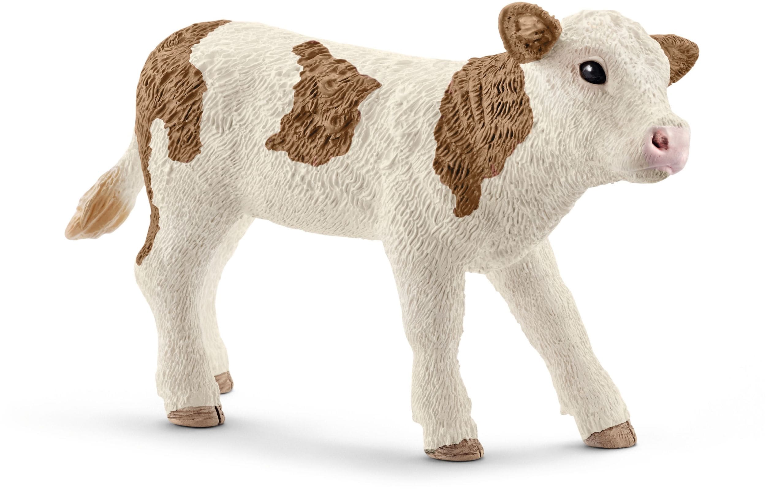 Schleich 13802 - Fleckvieh Kalb, mehrfarbig - Bild 1