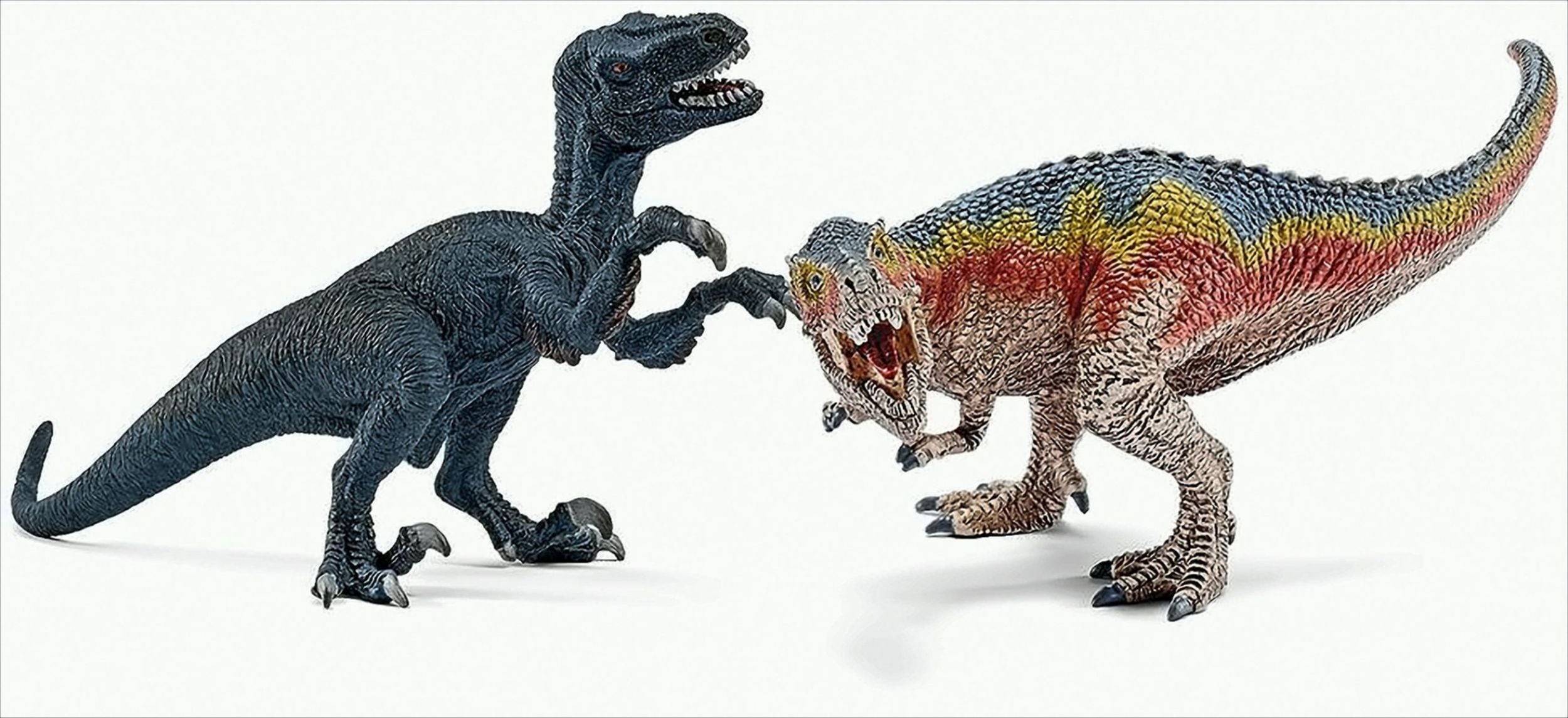 Schleich 42216 - Spielzeugfigur - T-Rex und Velociraptor, klein - Bild 1