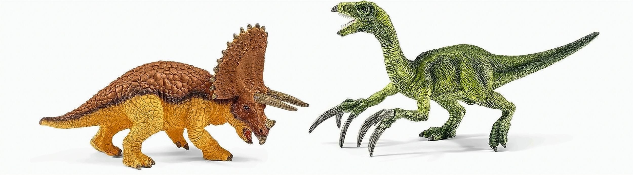Schleich 42217 - Spielzeugfigur - Triceratops und Therizinosaurus - Bild 1