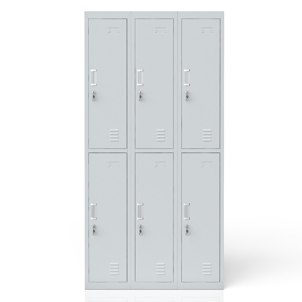 Schlie&szlig;fachschrank Spind Metall Schrank Metallspind Umkleideschrank 6 F&auml;cher - Bild 1