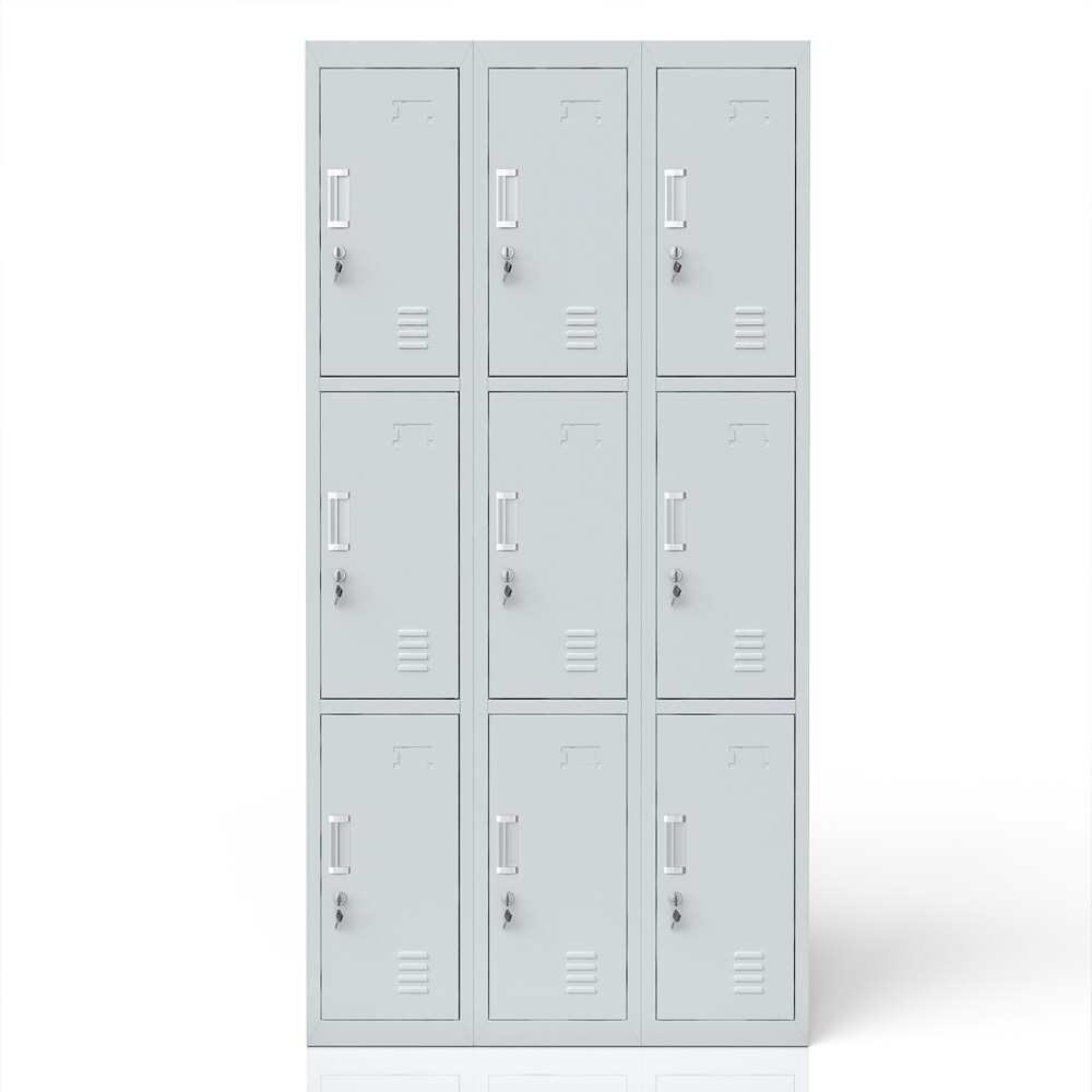 Schlie&szlig;fachschrank Spind Metall Schrank Metallspind Umkleideschrank 9 F&auml;cher - Bild 1