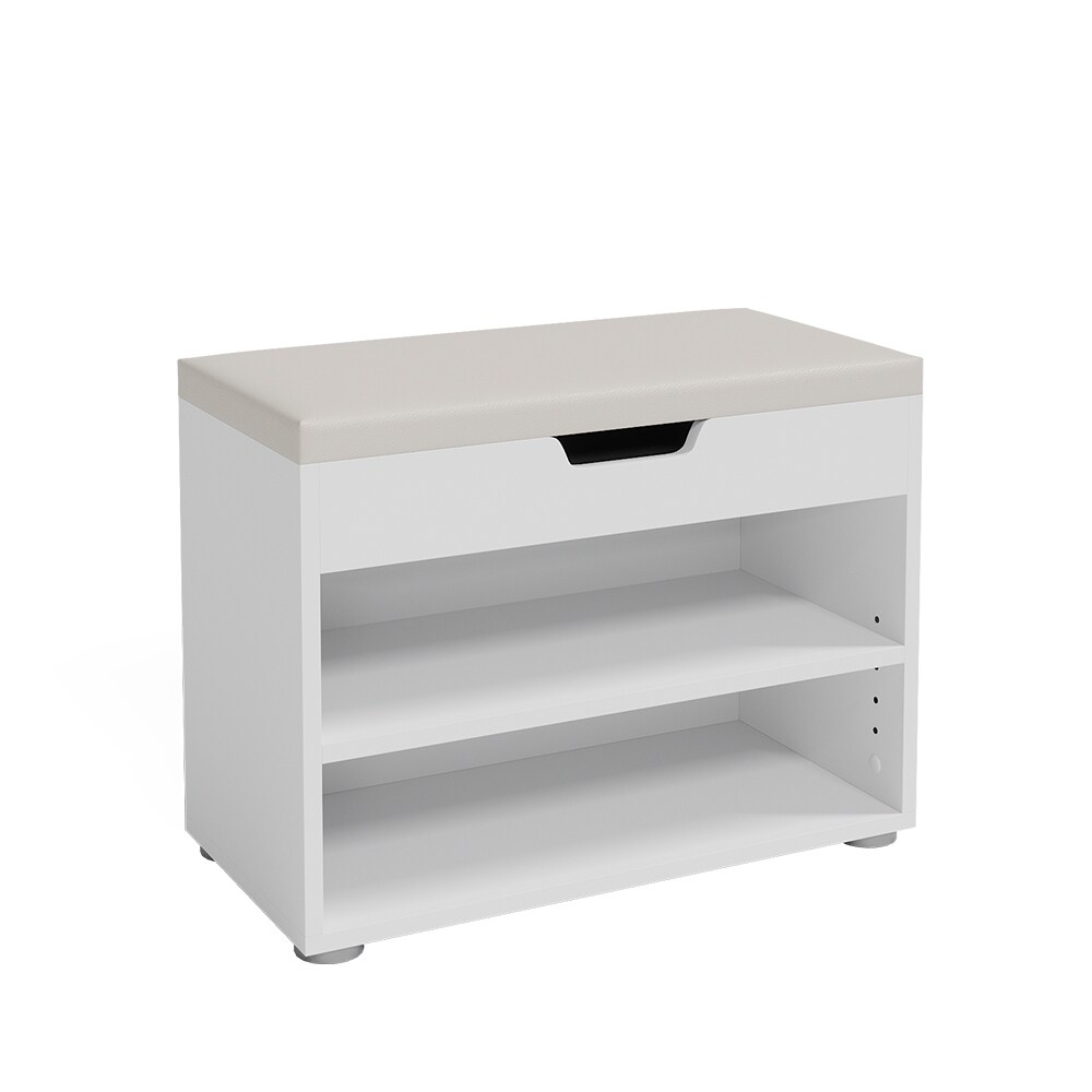 VICCO Schuhbank Schuhschrank Schuhablage Sitzbank Klappdeckel 6 Paar Schuhe Weiß | 04260486830287
