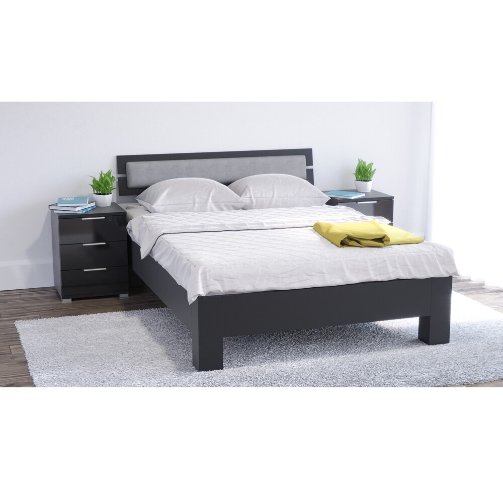 VICCO Nachtschrank Kommode Nachttisch Schublade Schlafzimmer Schwarz Hochglanz | 04260486834568