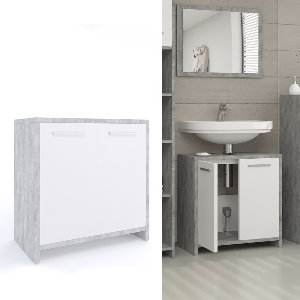 Vicco Waschtischunterschrank Kiko Unterschrank Waschbecken Waschtisch Bad Beton - Bild 1