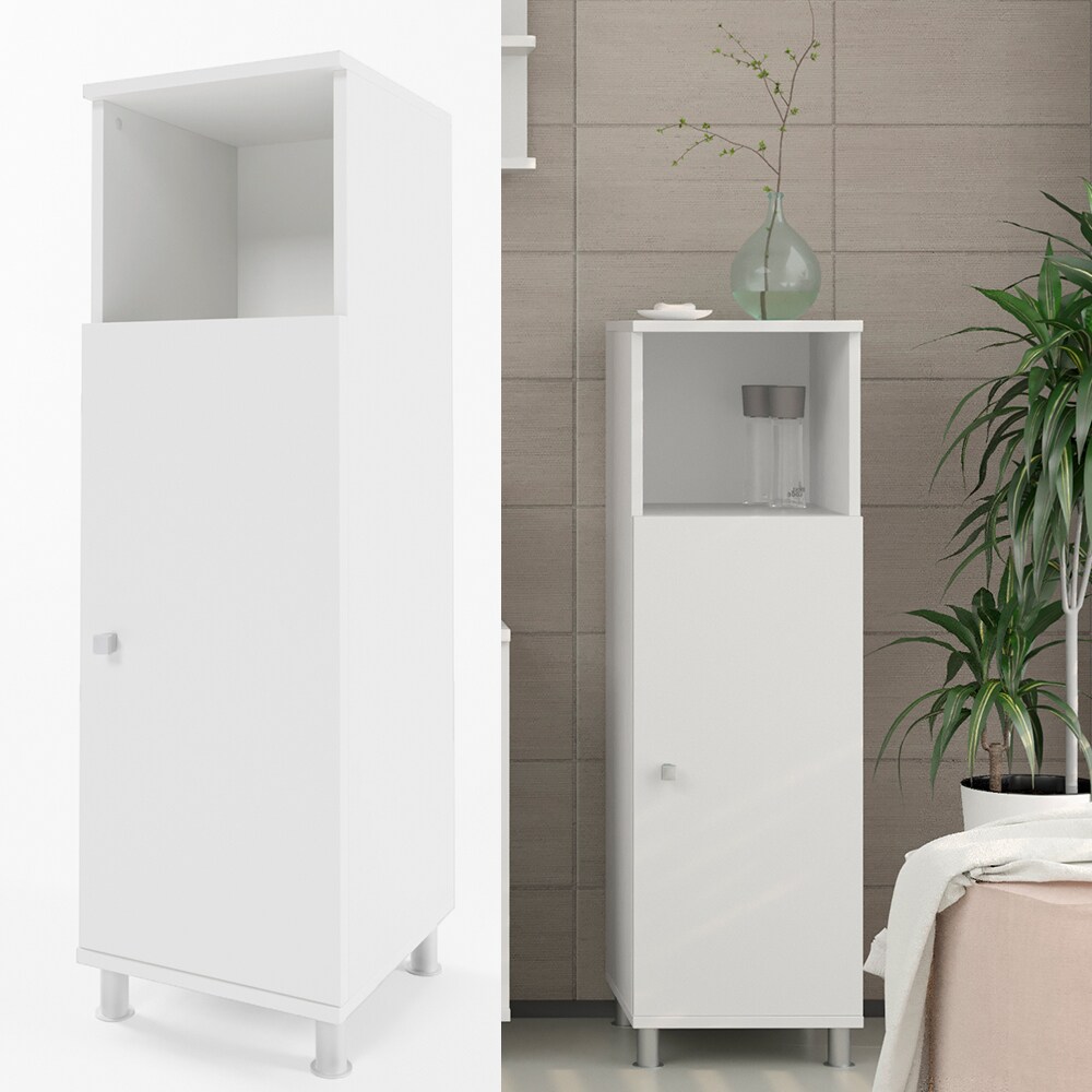 VICCO Badschrank FYNN Wei&szlig; - Midischrank Badezimmer Regal Badregal Badm&ouml;bel - Bild 1