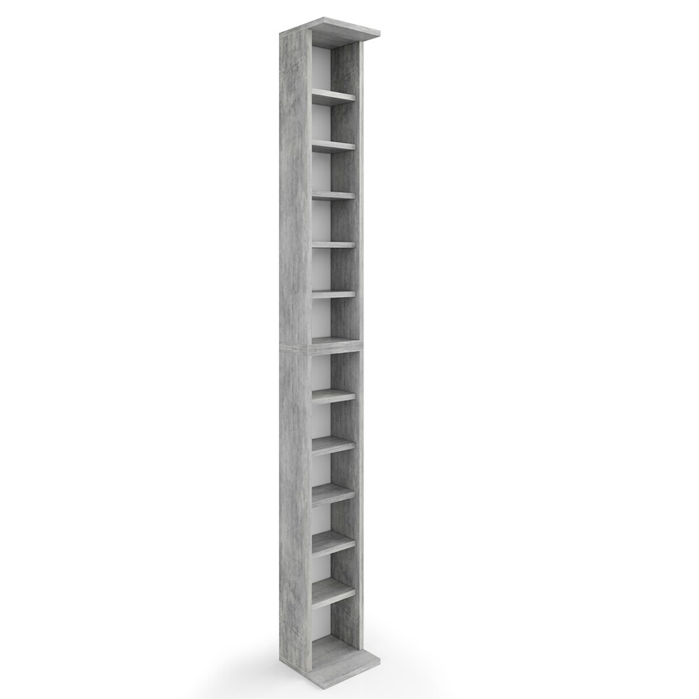 VICCO CD Regal DVD St&auml;nder Beton Wandregal H&auml;ngeregal B&uuml;cherregal B&uuml;roregal - Bild 1