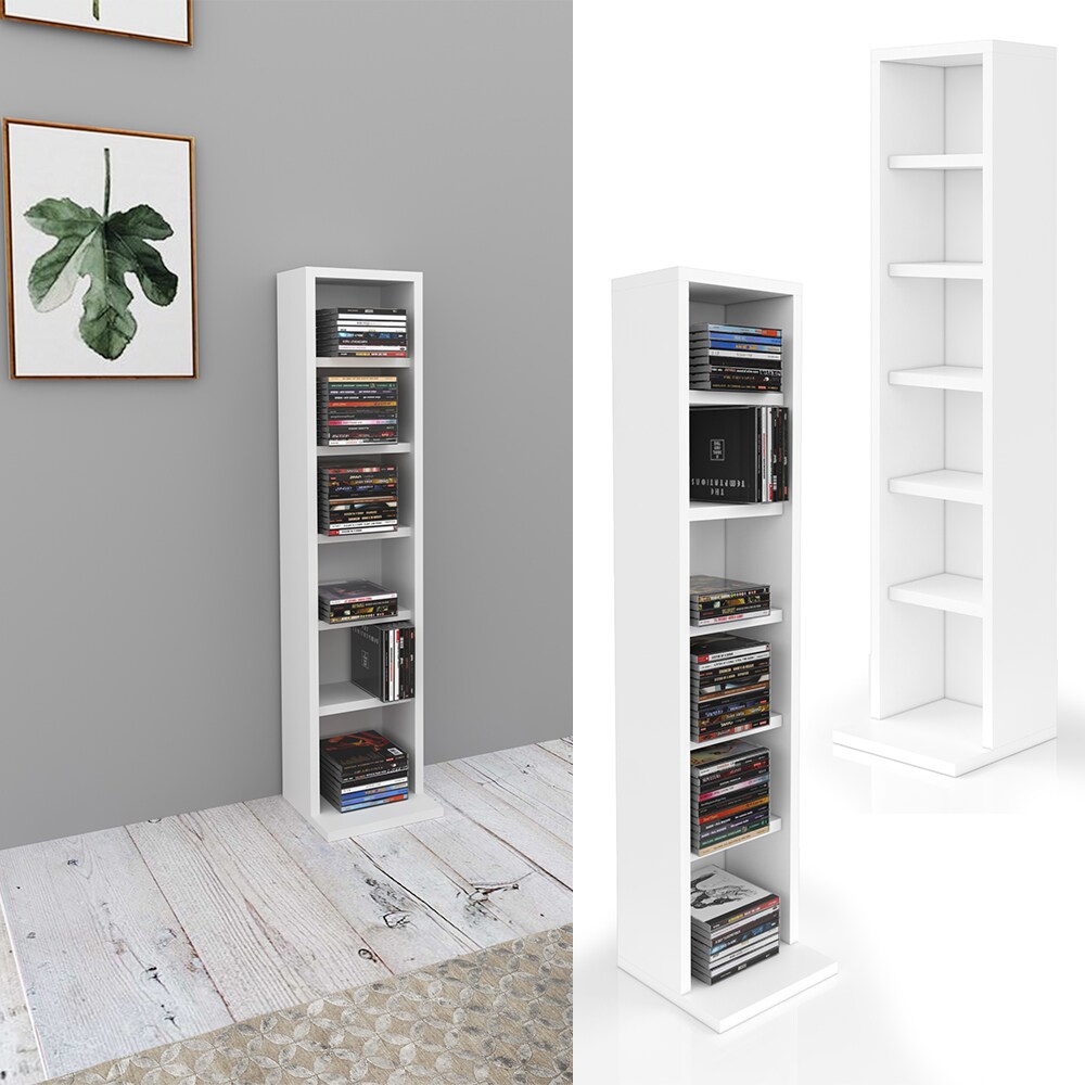 VICCO CD Regal DVD Ständer Weiß Wandregal Hängeregal Bücherregal Büroregal | 04251421912595